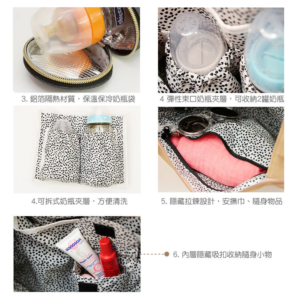 德國媽媽包No.1品牌，LASSIG讓媽媽包不只是媽媽包，兼具時尚與功能性，皮革質感設計，雙拉鍊長型大開口，大容量多隔層，外出育兒神隊友，網紅媽咪推薦