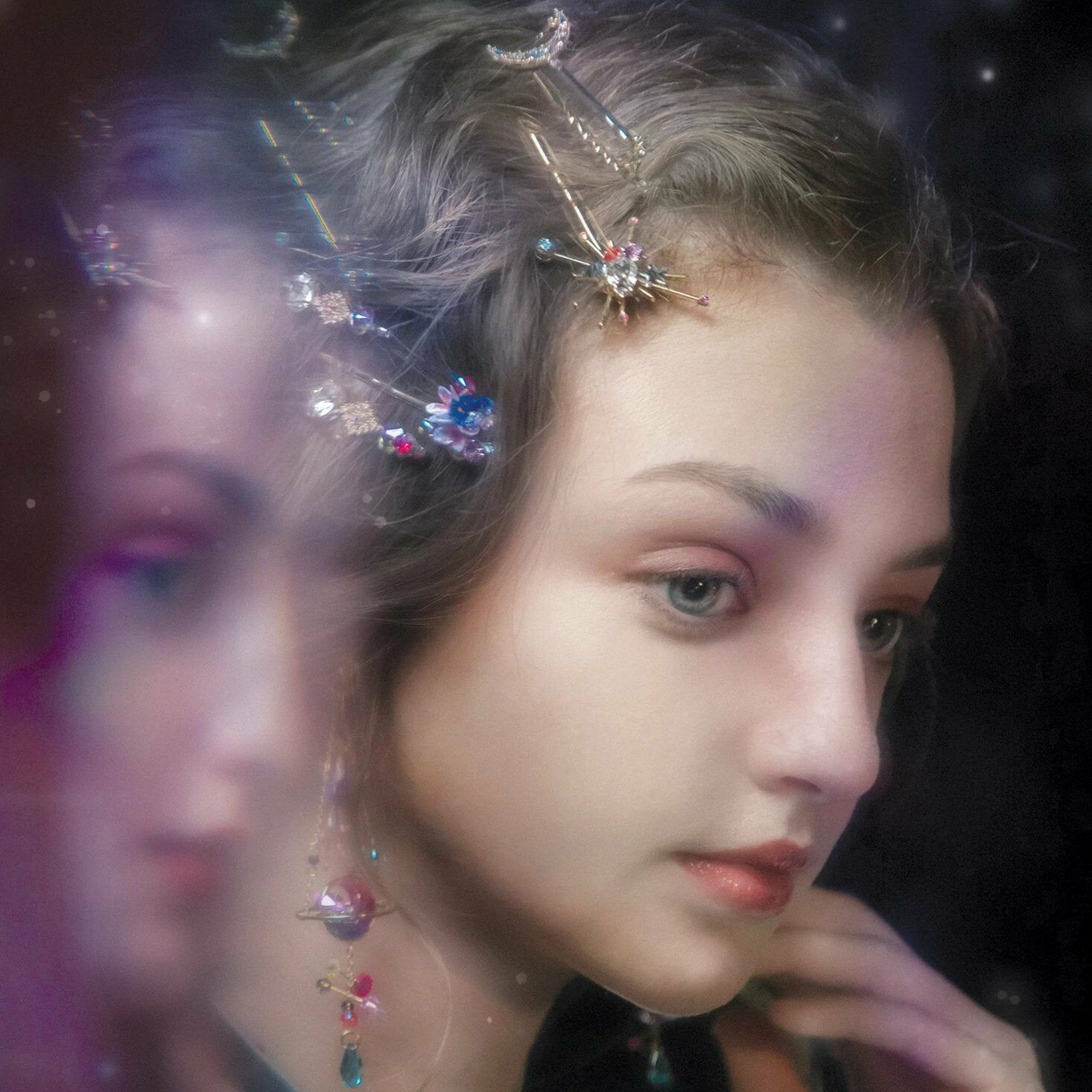 Starry Garden Gold-plated Hair Clip Set