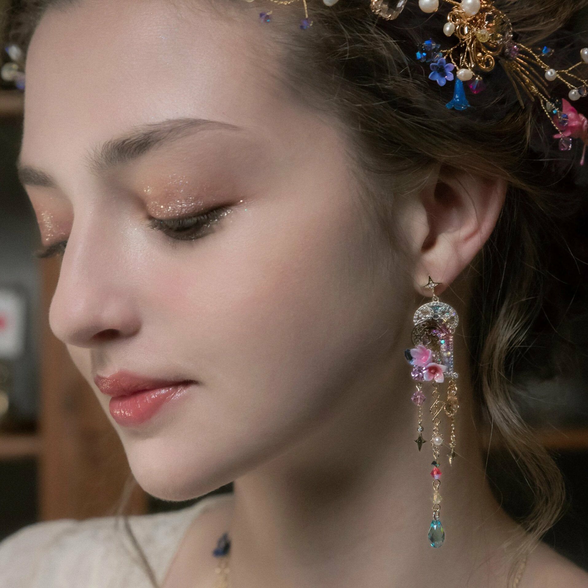 Luna Chapel Medinilla 14K Gold-plated  925 Silver Earrings