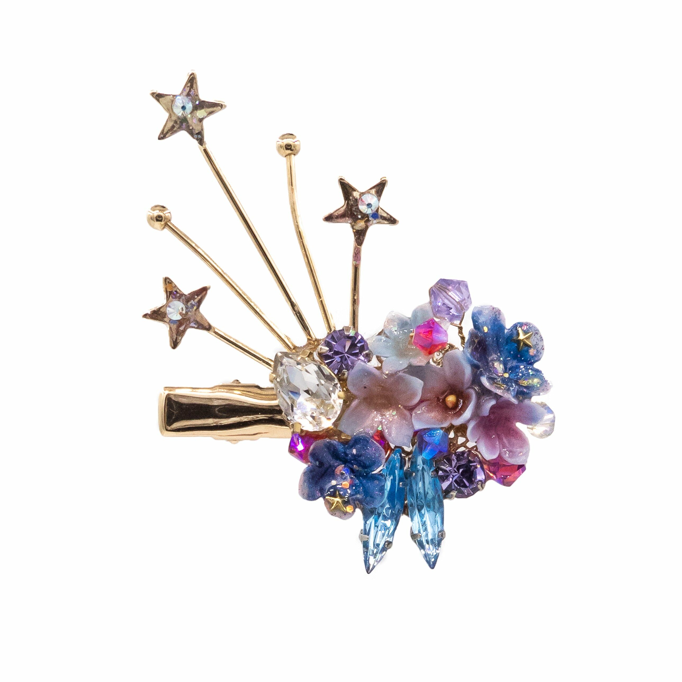 Sparklers CZ Gold-plated Hair Clip