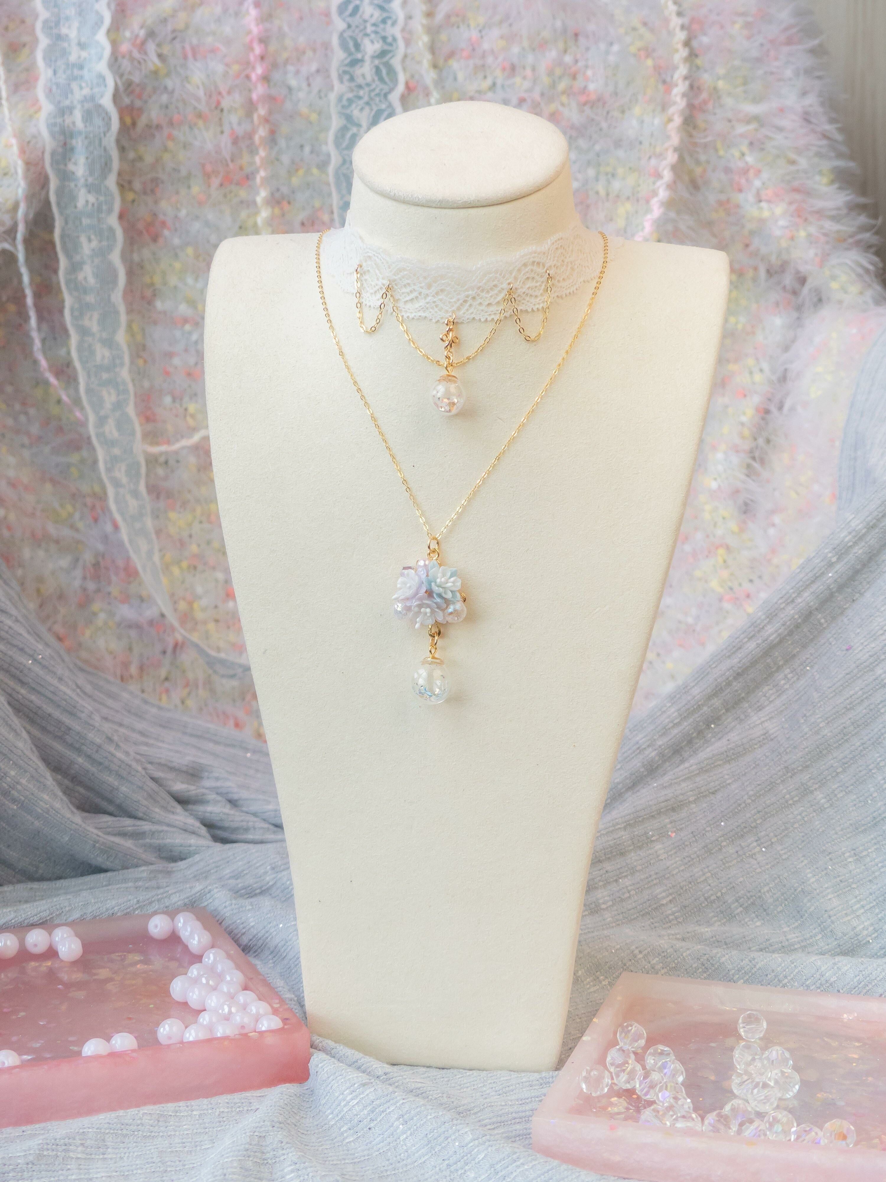 #13 ZODIAC Cygnus Swan Lake Trio Necklace Set