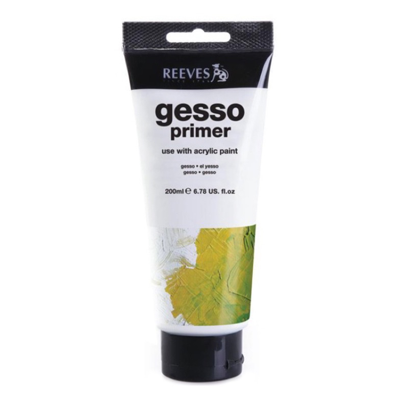 英國 REEVES 花斑狗 Gesso Primer 打底劑 200ml