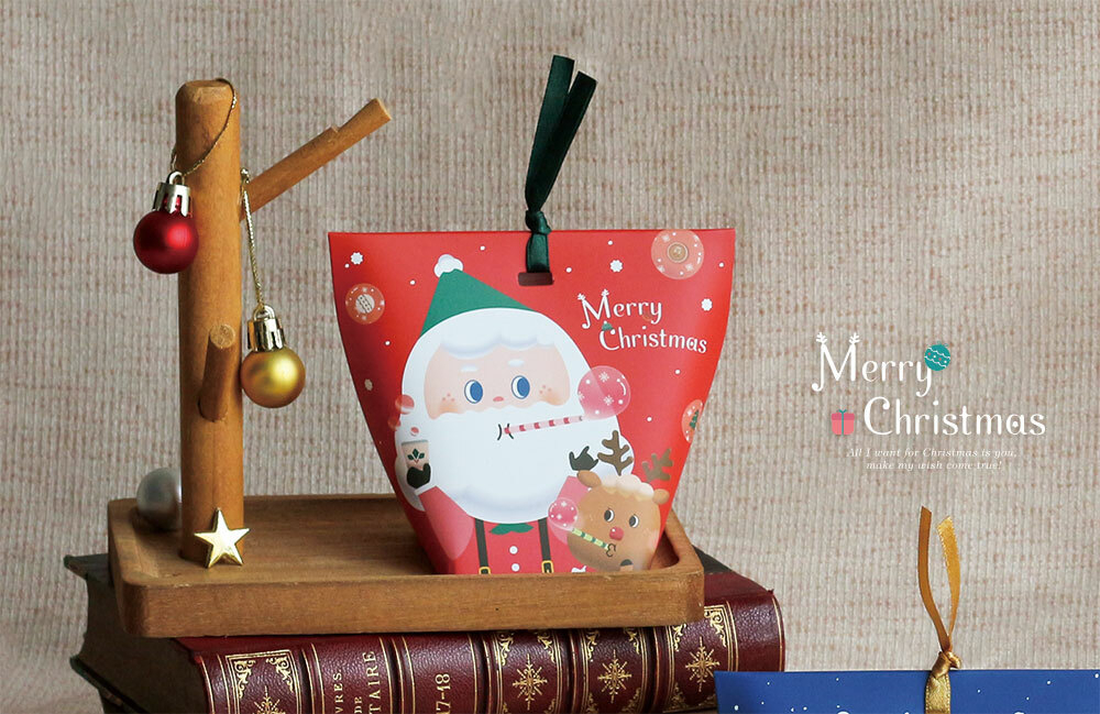 水餃包 (小)- 聖誕泡泡糖 10入/包 6*6*10cm【3A24-406006】