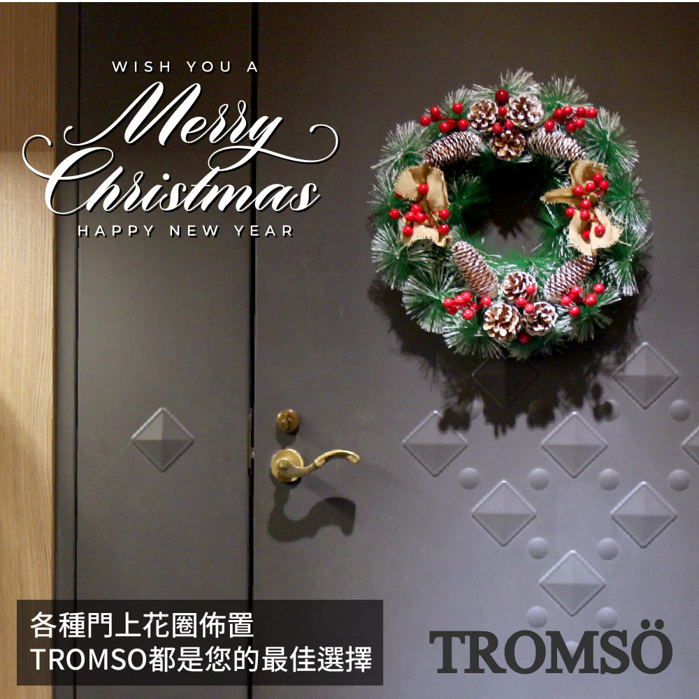 芬蘭聖誕花圈-B06自然系松果花圈