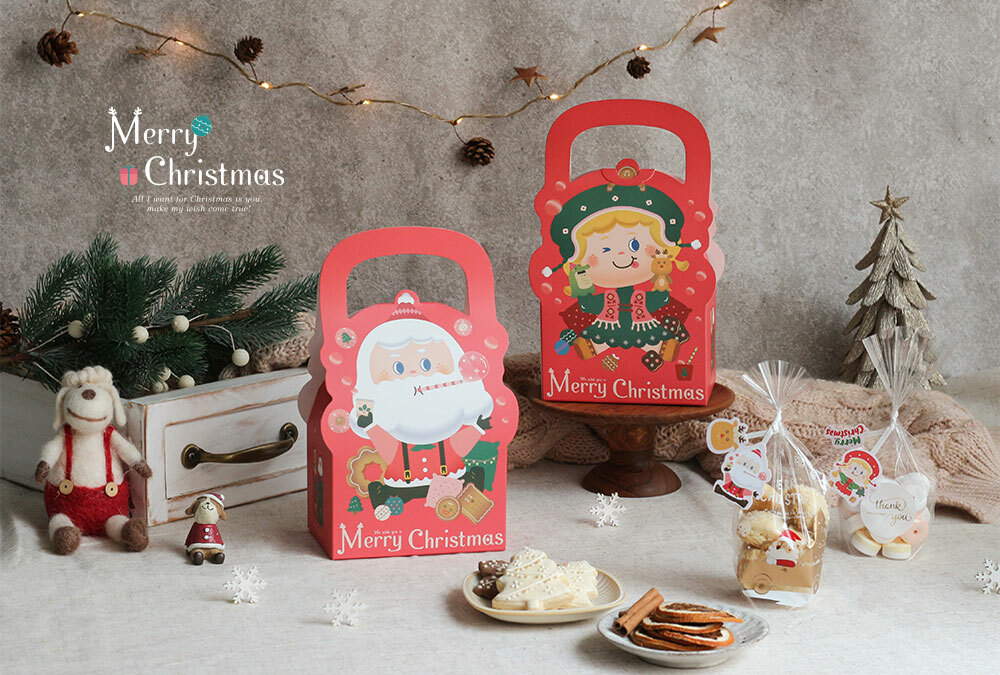 造型提盒- 聖誕泡泡糖 10入/包 14.7*9*24.4cm【3A05-401304】