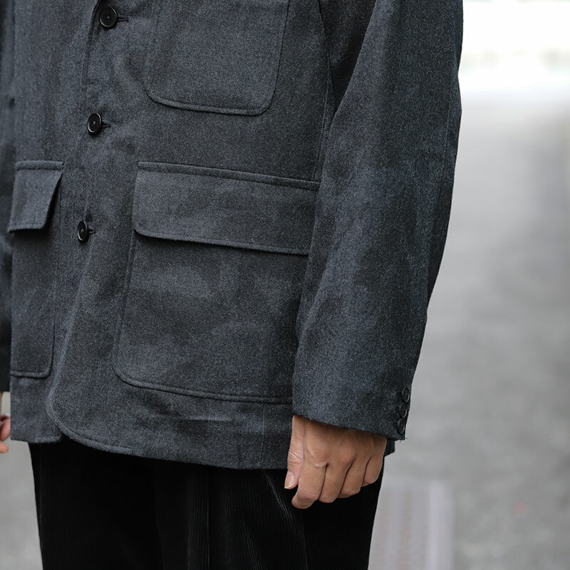 Kontor Oversize Printed Jacket Grey Printed