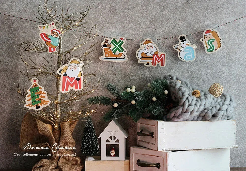 裝飾吊卡 (小)- 聖誕 金勾伯 1組/包 7.4*8.7cm/10.6*9.9cm【6-749015】