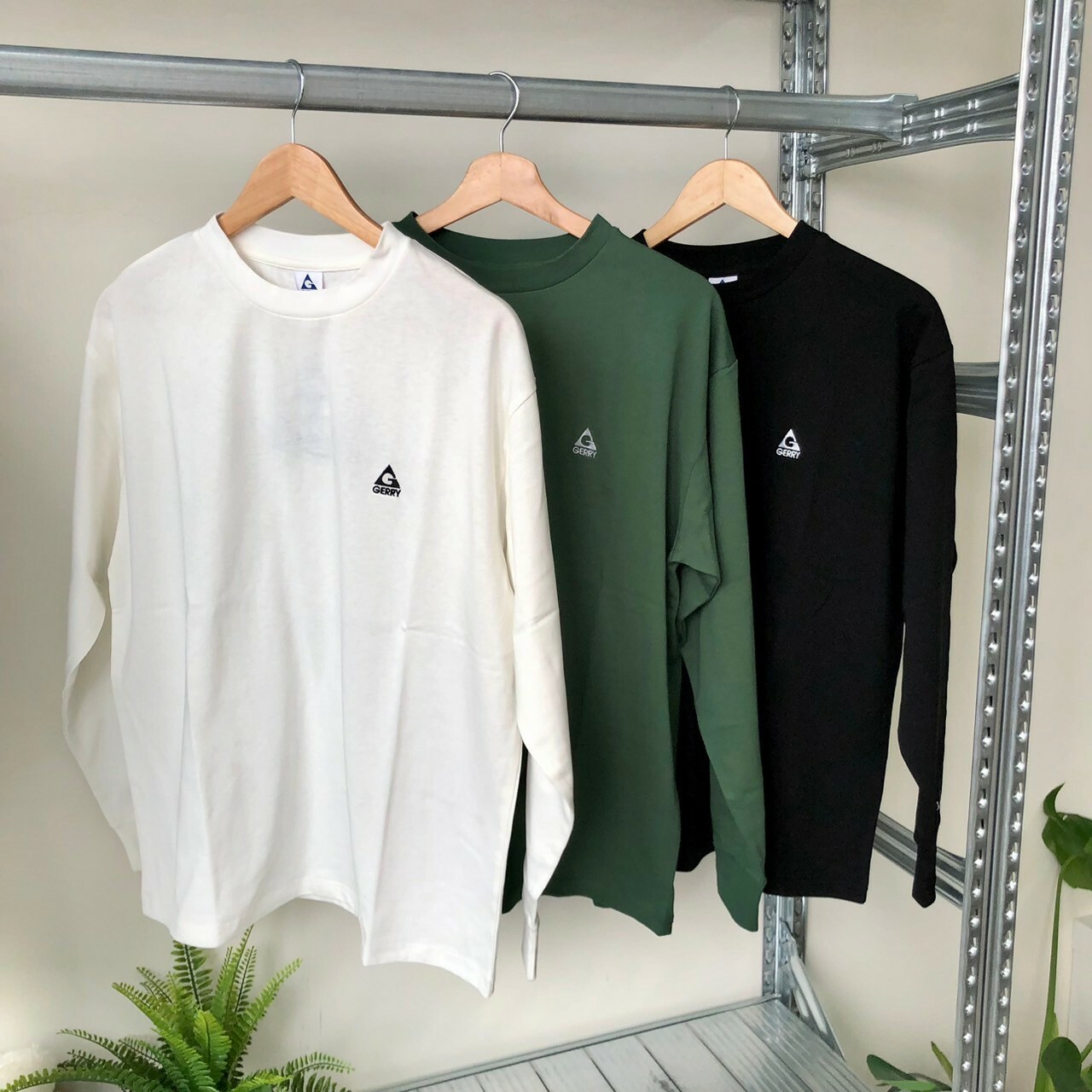 GERRY 厚磅立體刺繡logo薄長Tee GE24AW13