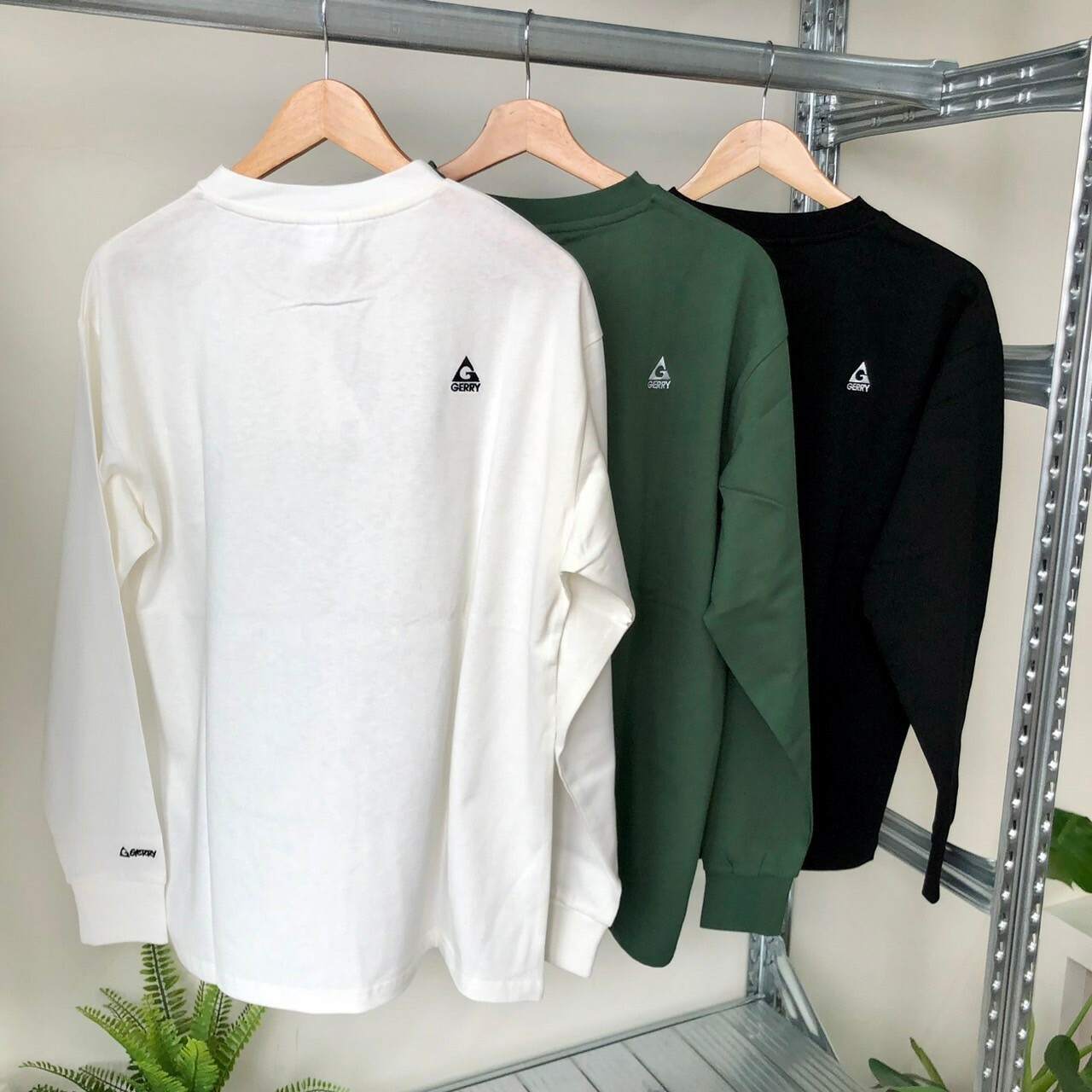 GERRY 厚磅立體刺繡logo薄長Tee GE24AW13