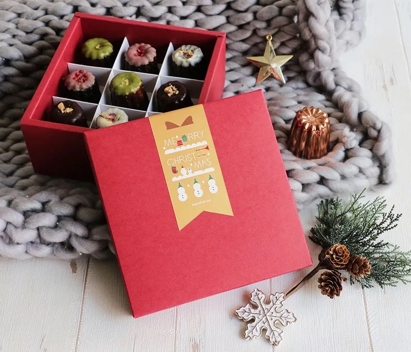 禮品貼紙 旗幟型- 聖誕躲貓貓 8枚*2包 5.5*12.5cm【01-74405501】