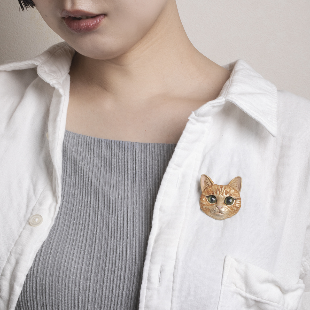 虎斑貓&美國短毛貓胸針
