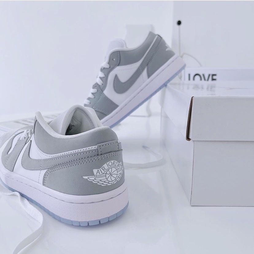 <優惠搶購>Air Jordan 1 Low “Wolf Grey  冰底 小Dior (DC0774-105)