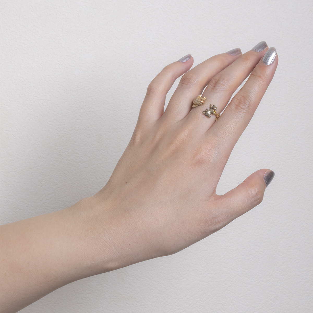 被起司的香味吸引小老鼠&貓戒指