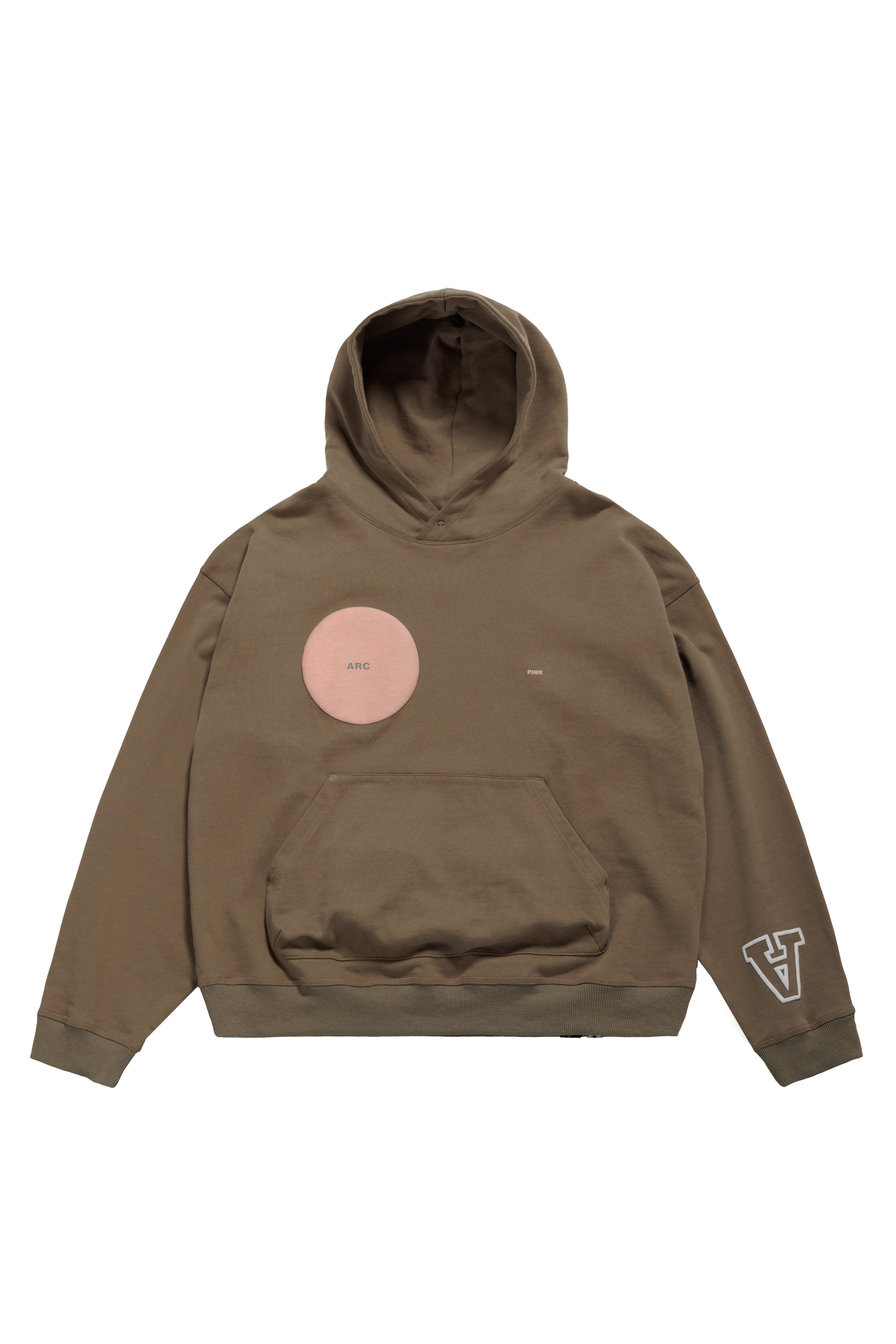 ARC BUBBLE HOODIE - BROWN