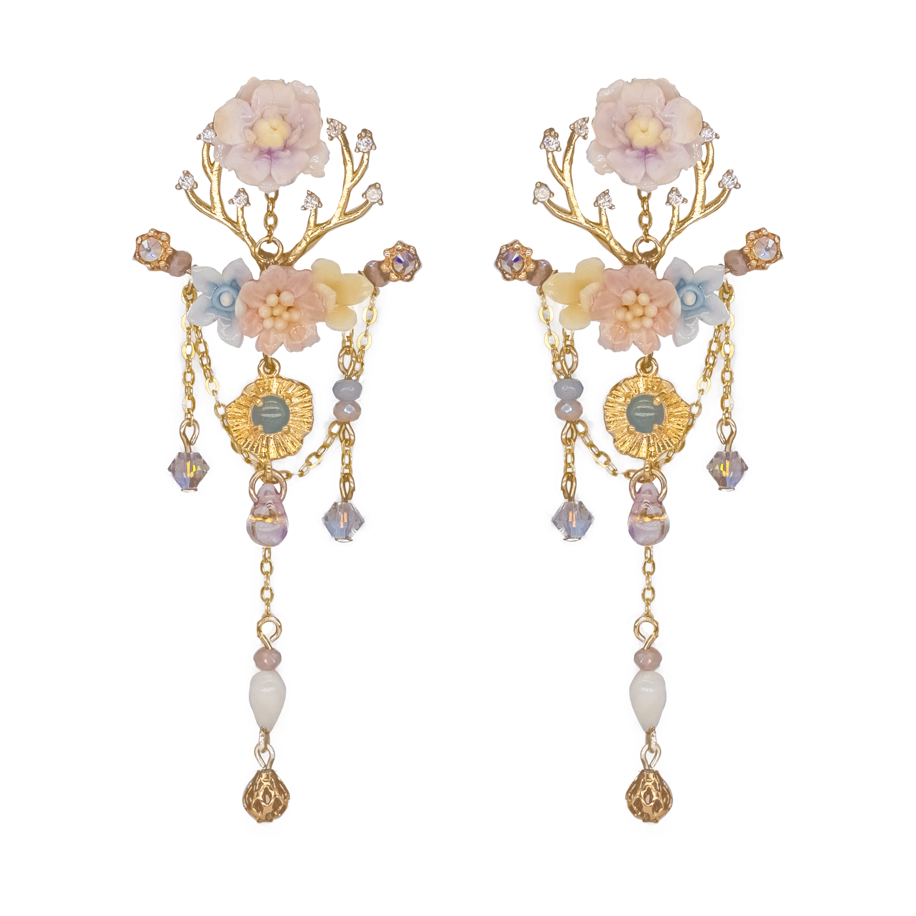 Lady Deer Night 2-way S925 Earrings