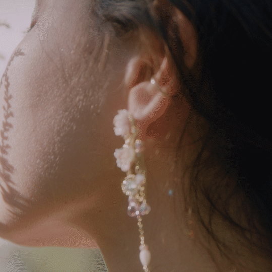 Lady Deer Night 2-way S925 Earrings