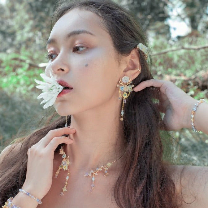 Misty Lake Vine Cuff Necklace