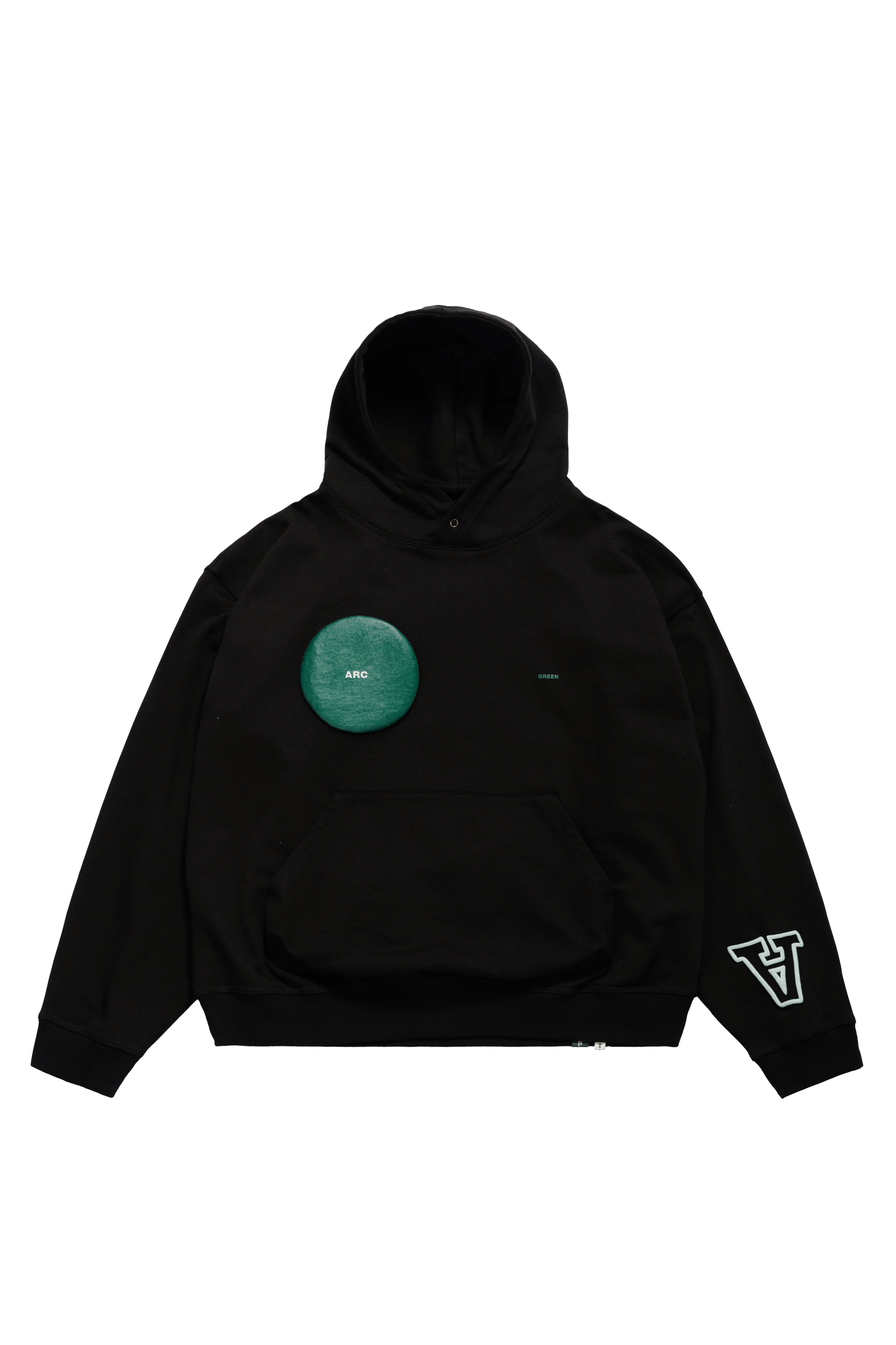 ARC BUBBLE HOODIE - BLACK