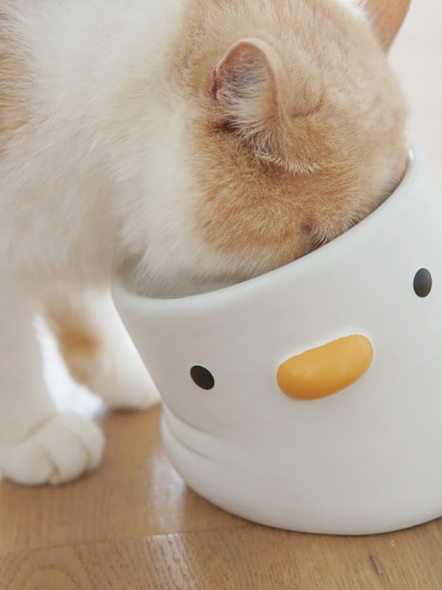 【PURROOM】小雞陶瓷食盆