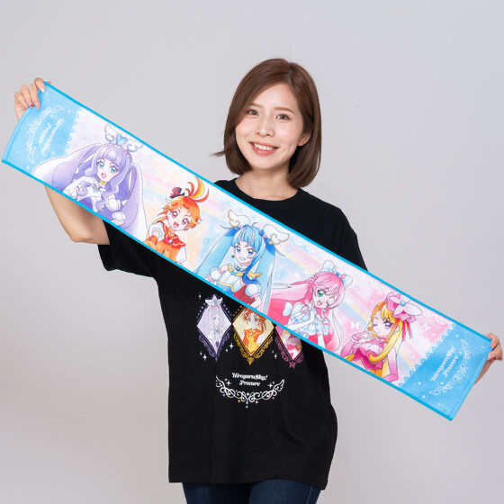 Pbandai 預訂2024/2月 ひろがるスカイ！プリキュア　マフラータオル　5人集合デザイン