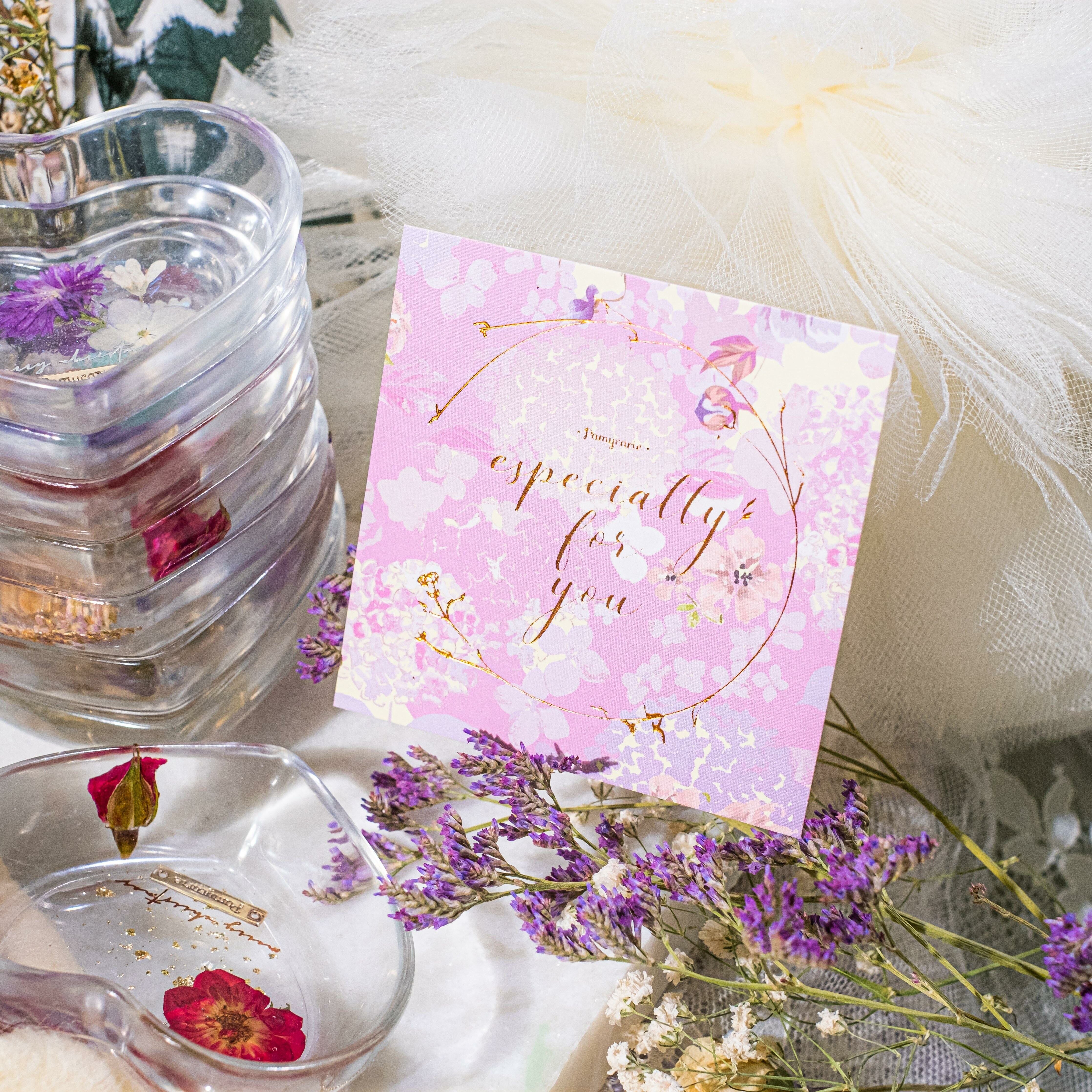 Rosegold-plated Floral Gift Card