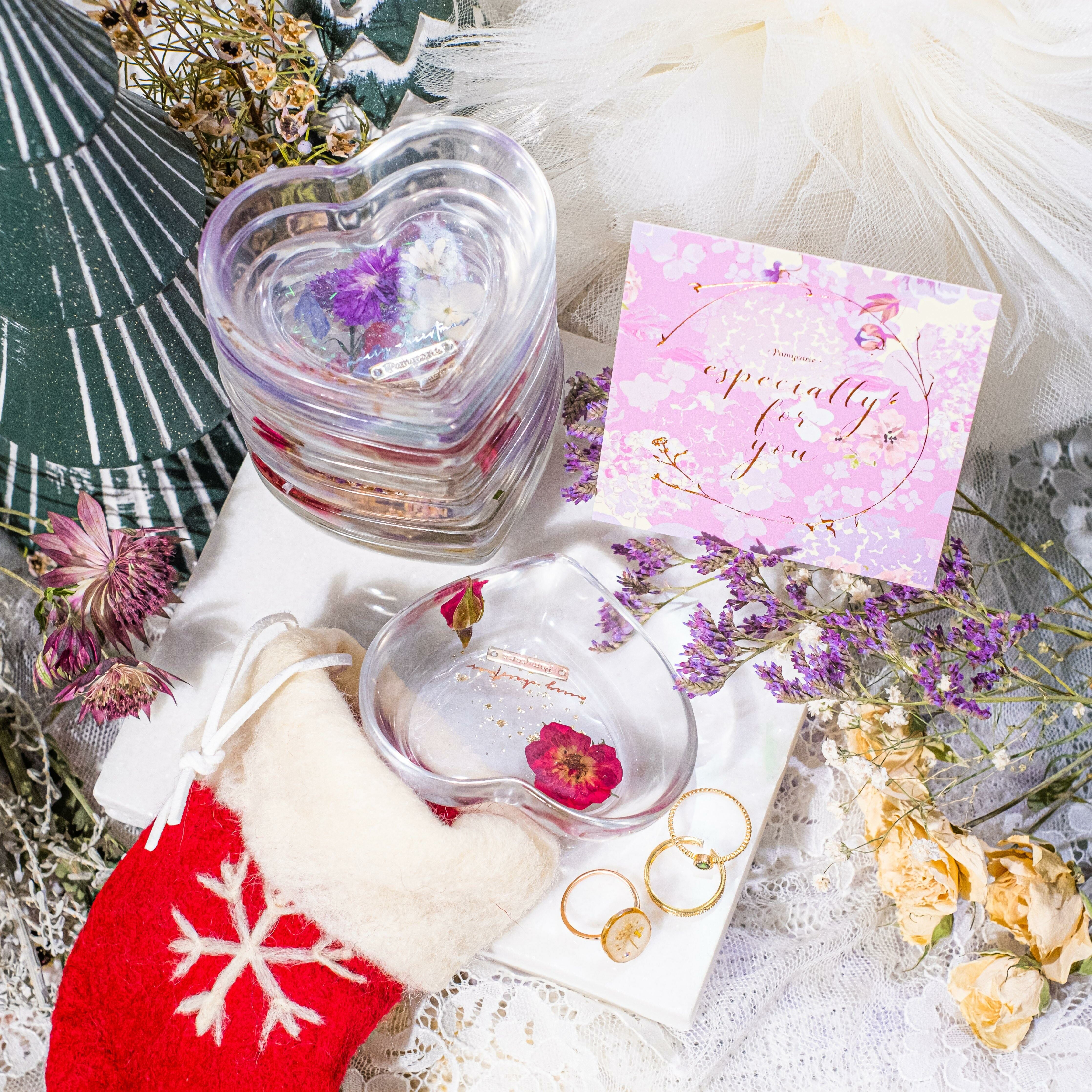 Rosegold-plated Floral Gift Card