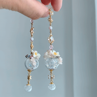 Sweet Poinsettia S925 Earrings