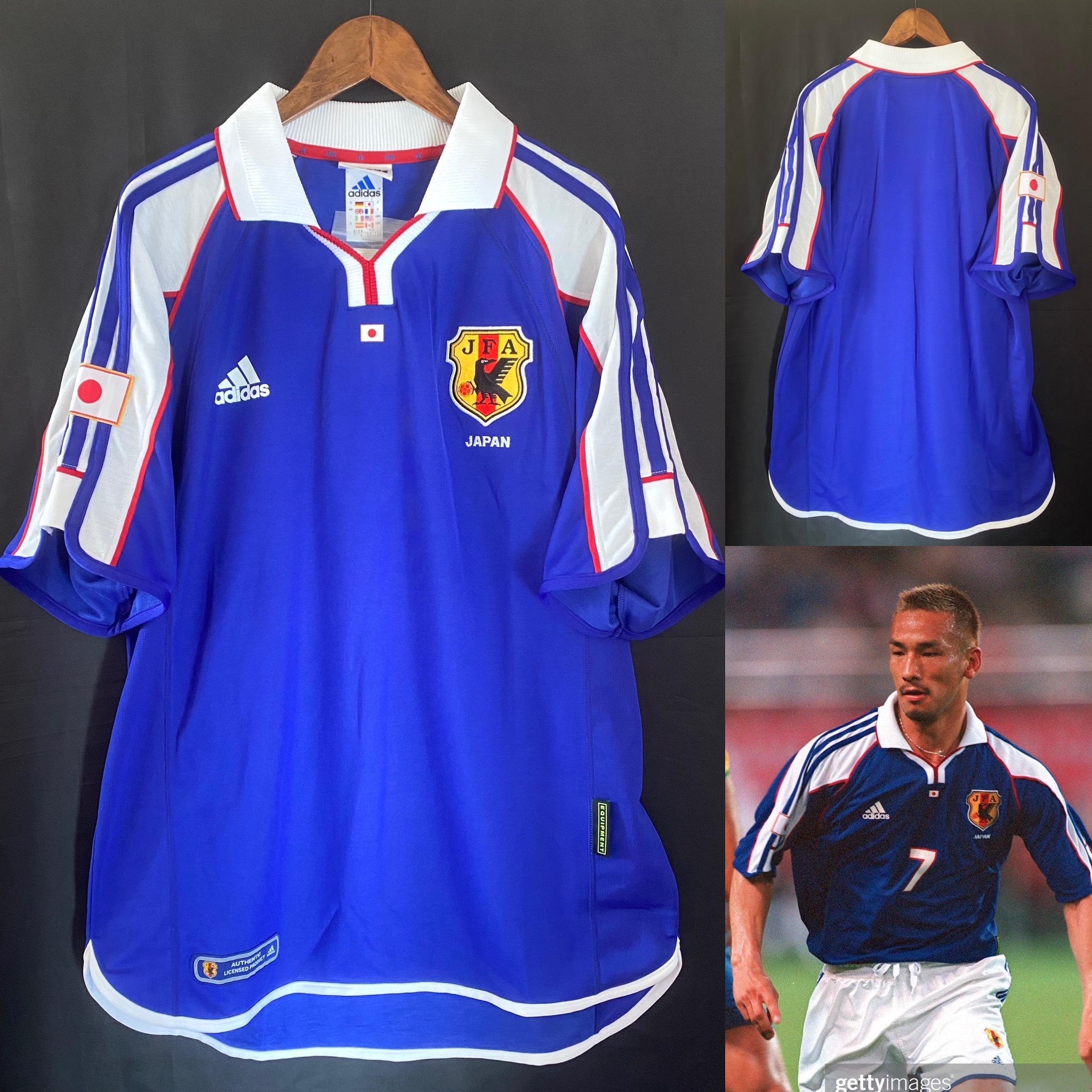 今話題のアイテムを オーセンティック 2001年 日本代表 adidas HOME セット AWAY ウェア