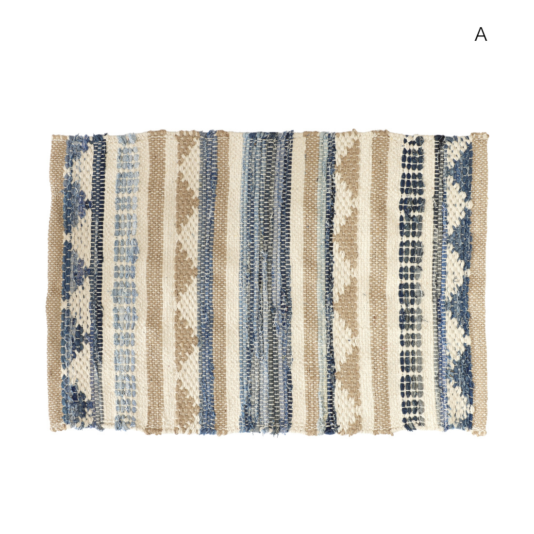 牛仔布 x 黃麻地毯