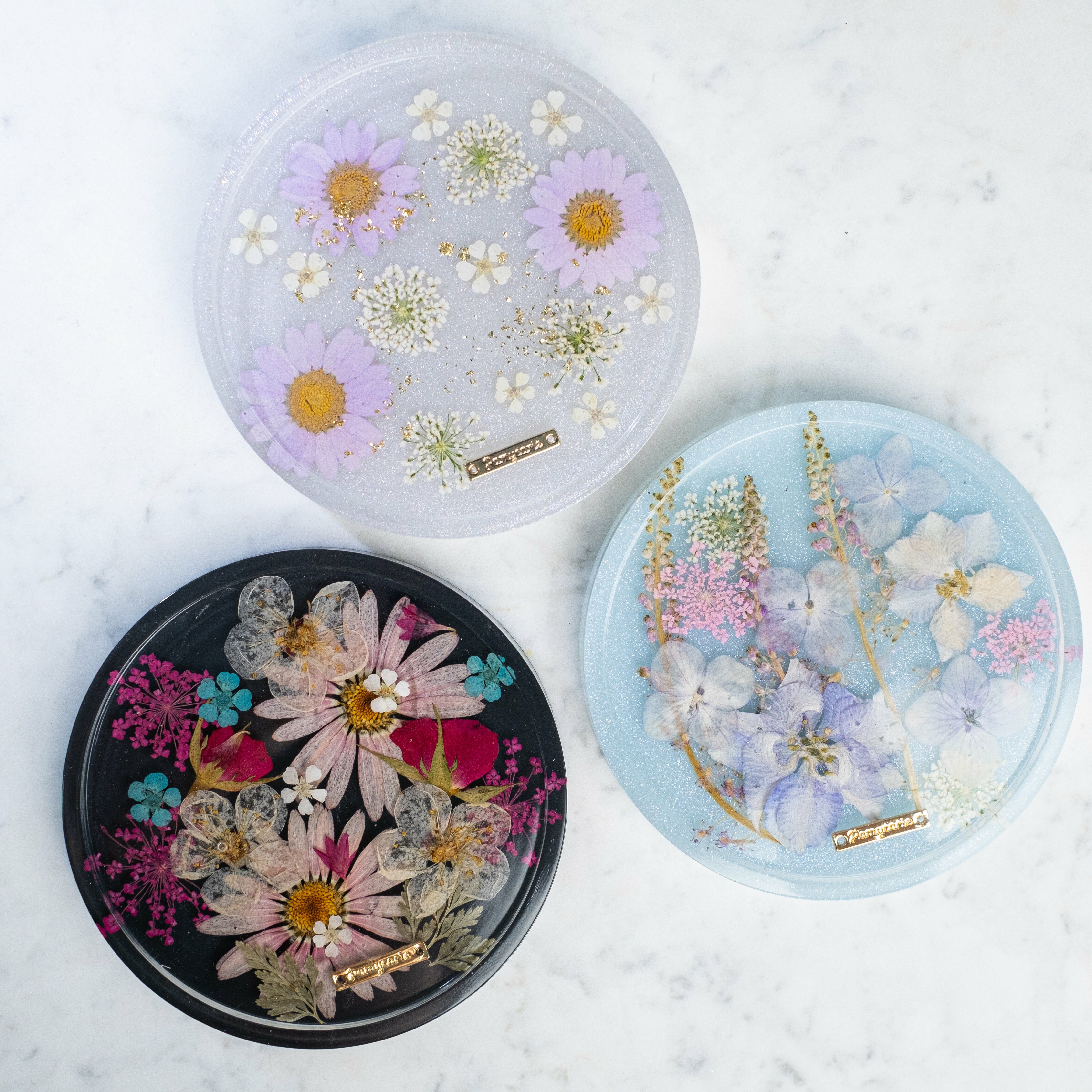 ➆ Holiday Flower Land Large Coaster (3 Designs)