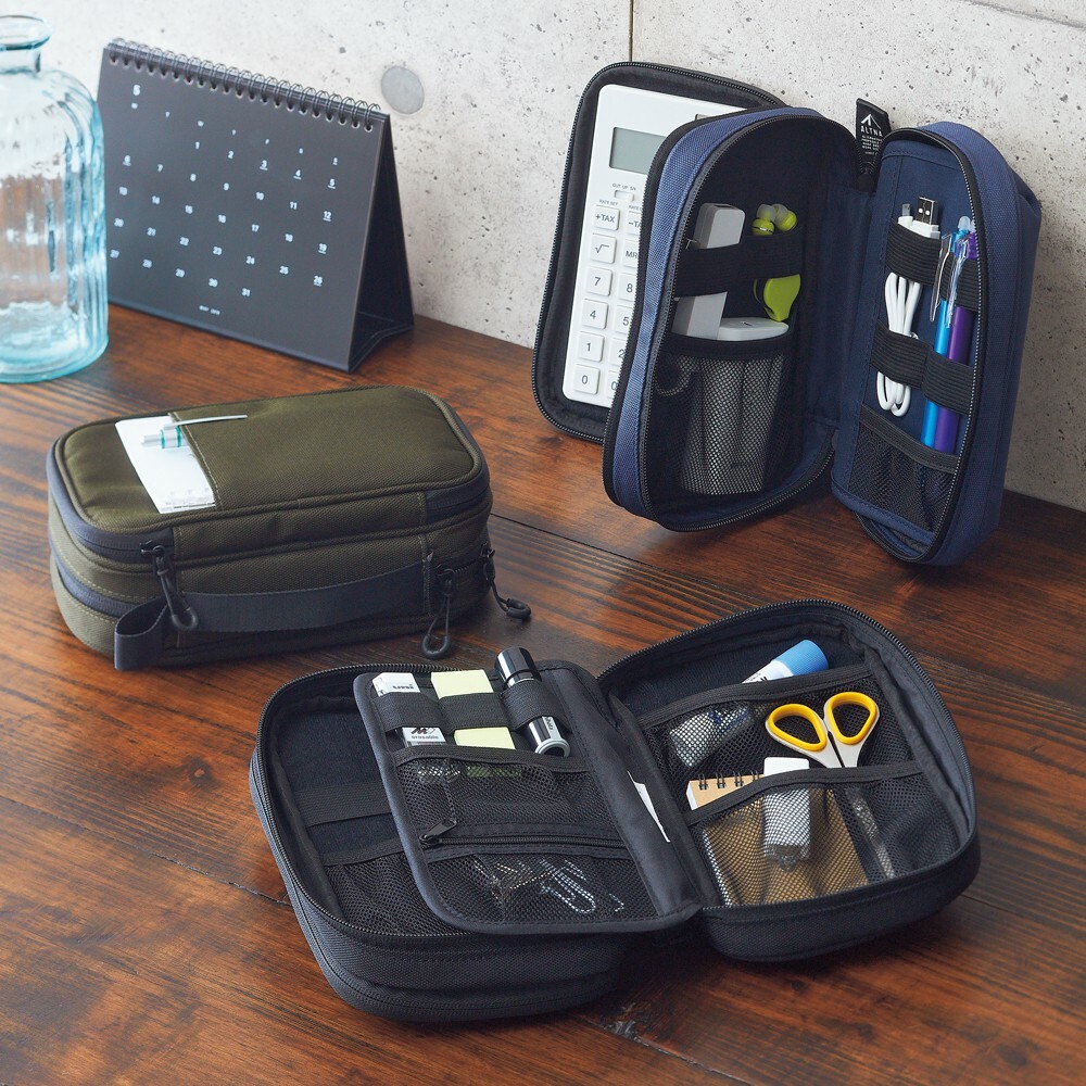 全開式大容量筆袋 收納袋｜日本LIHIT LAB