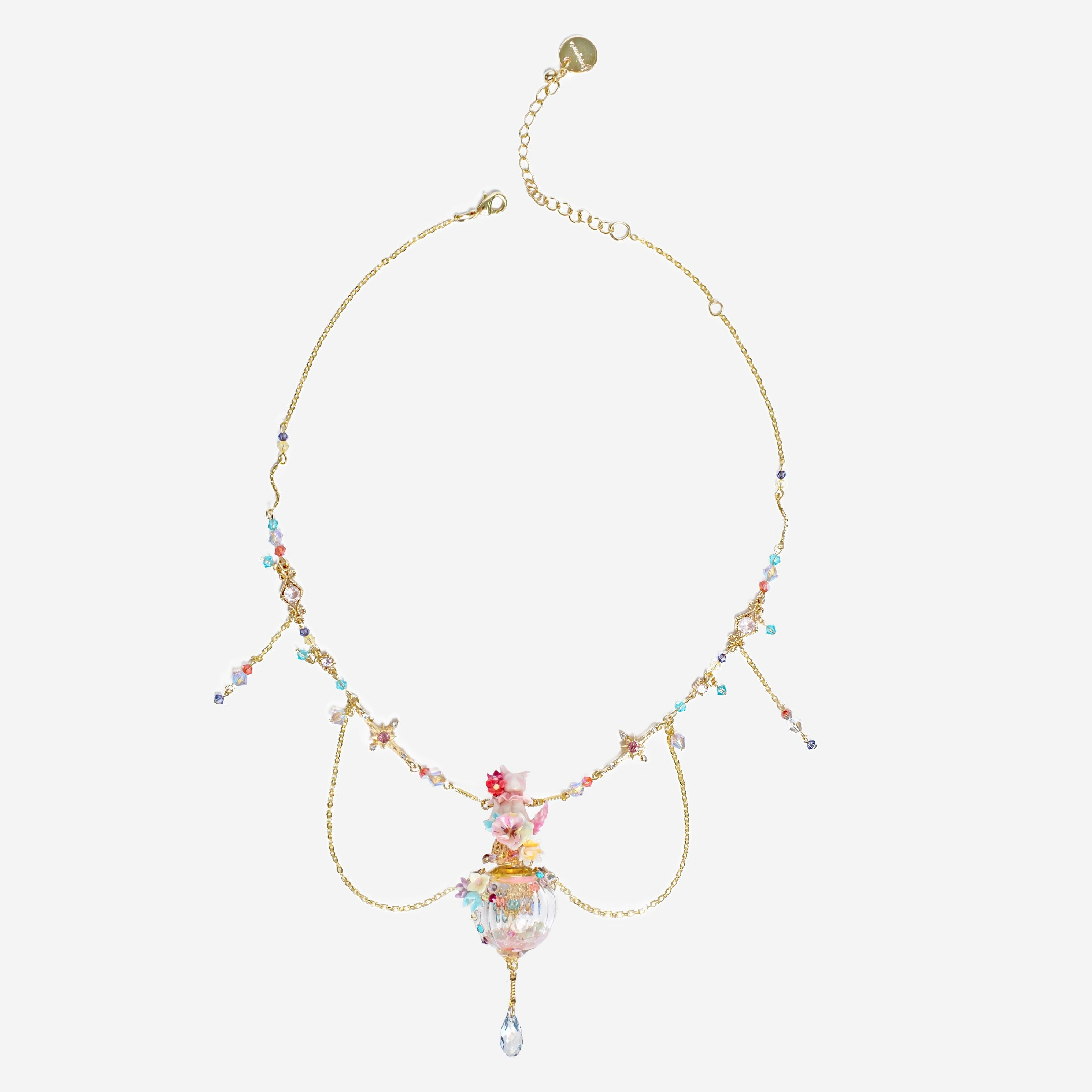 Over the Rainbow Mellow Kitten Gold-plated S925 Choker (2-way)