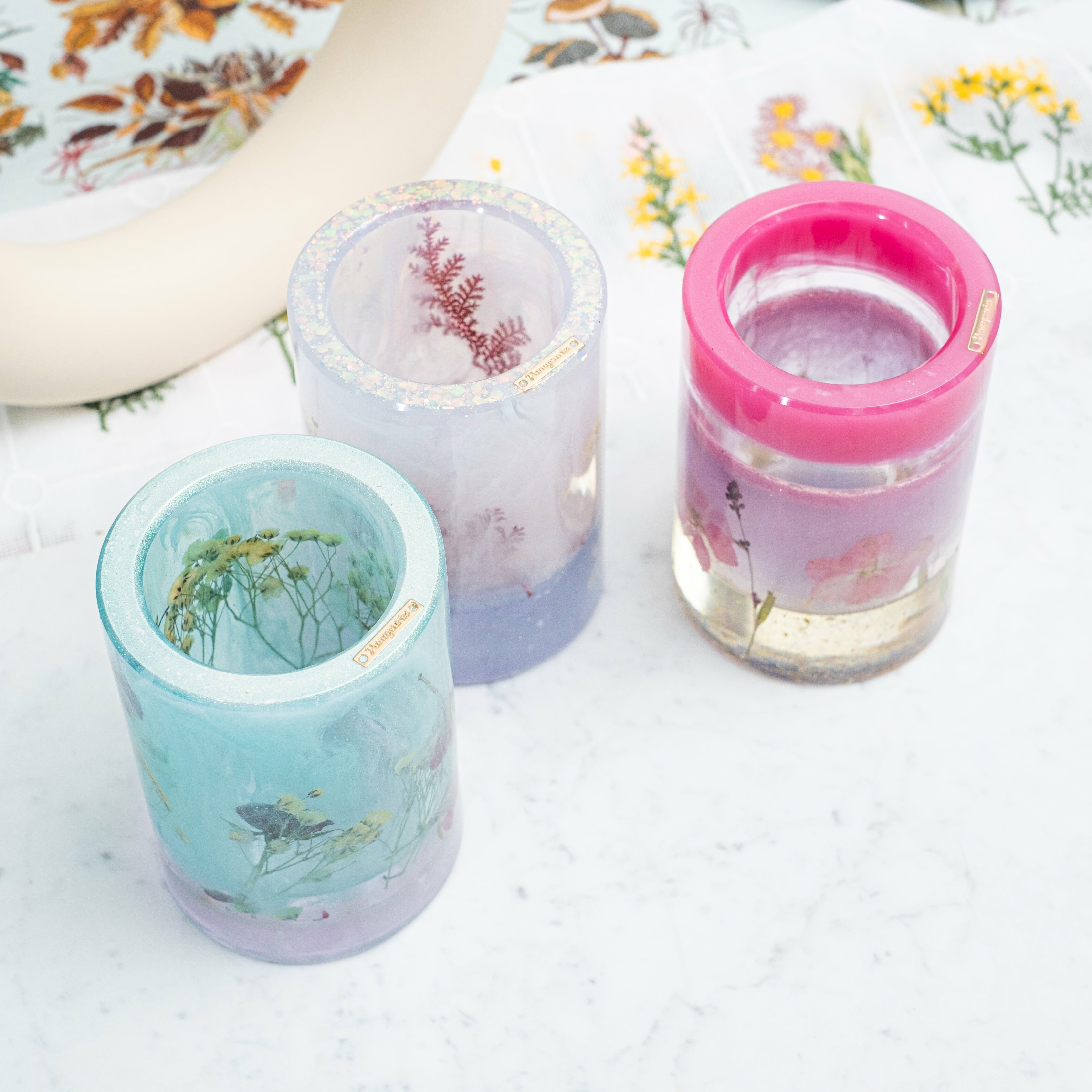 ⑩ Jelly Jar Pen Holder (3 Designs)