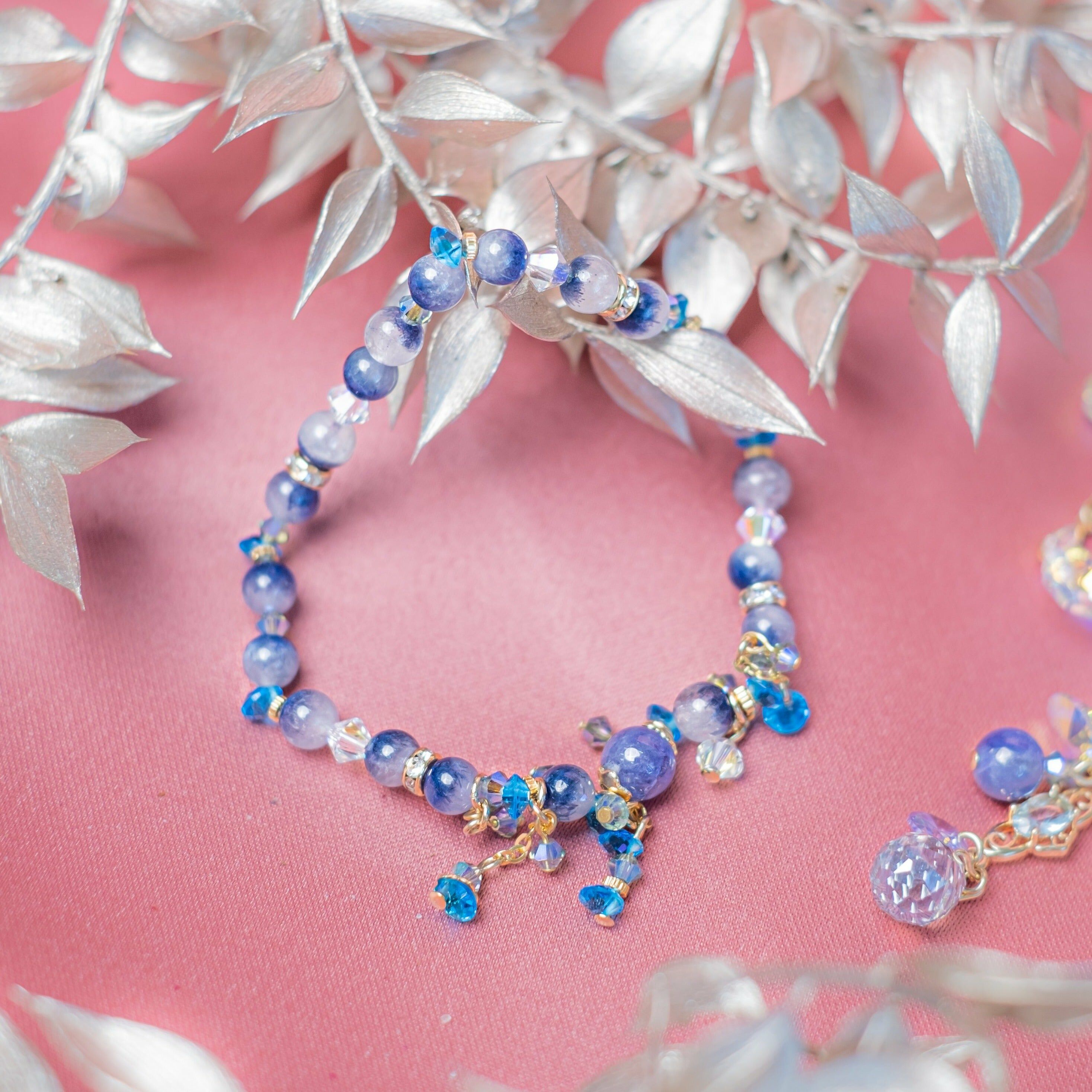 Spring of Calmness Dumortierite CZ Bracelet