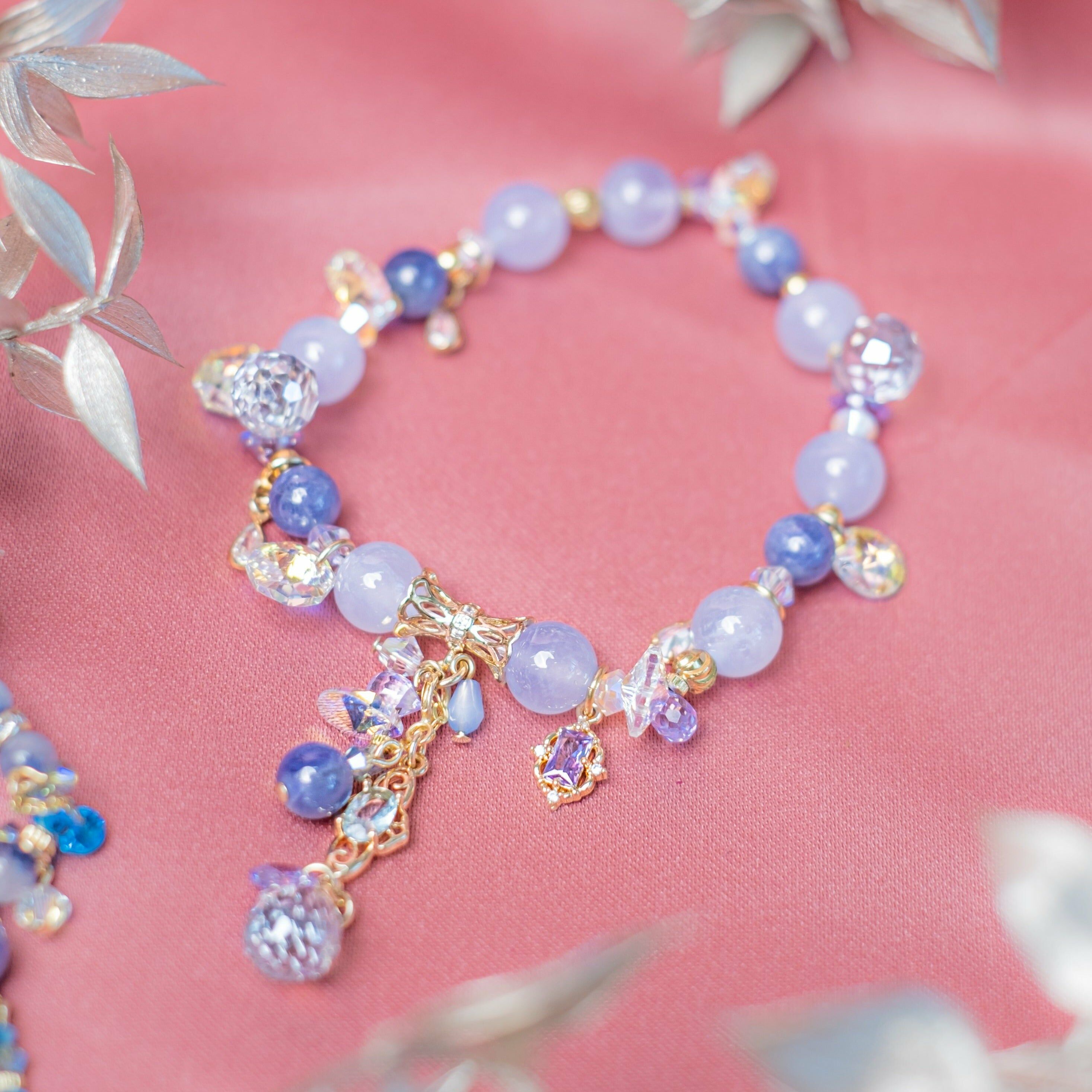 Dust of Snow Blue Chalcedony Bracelet