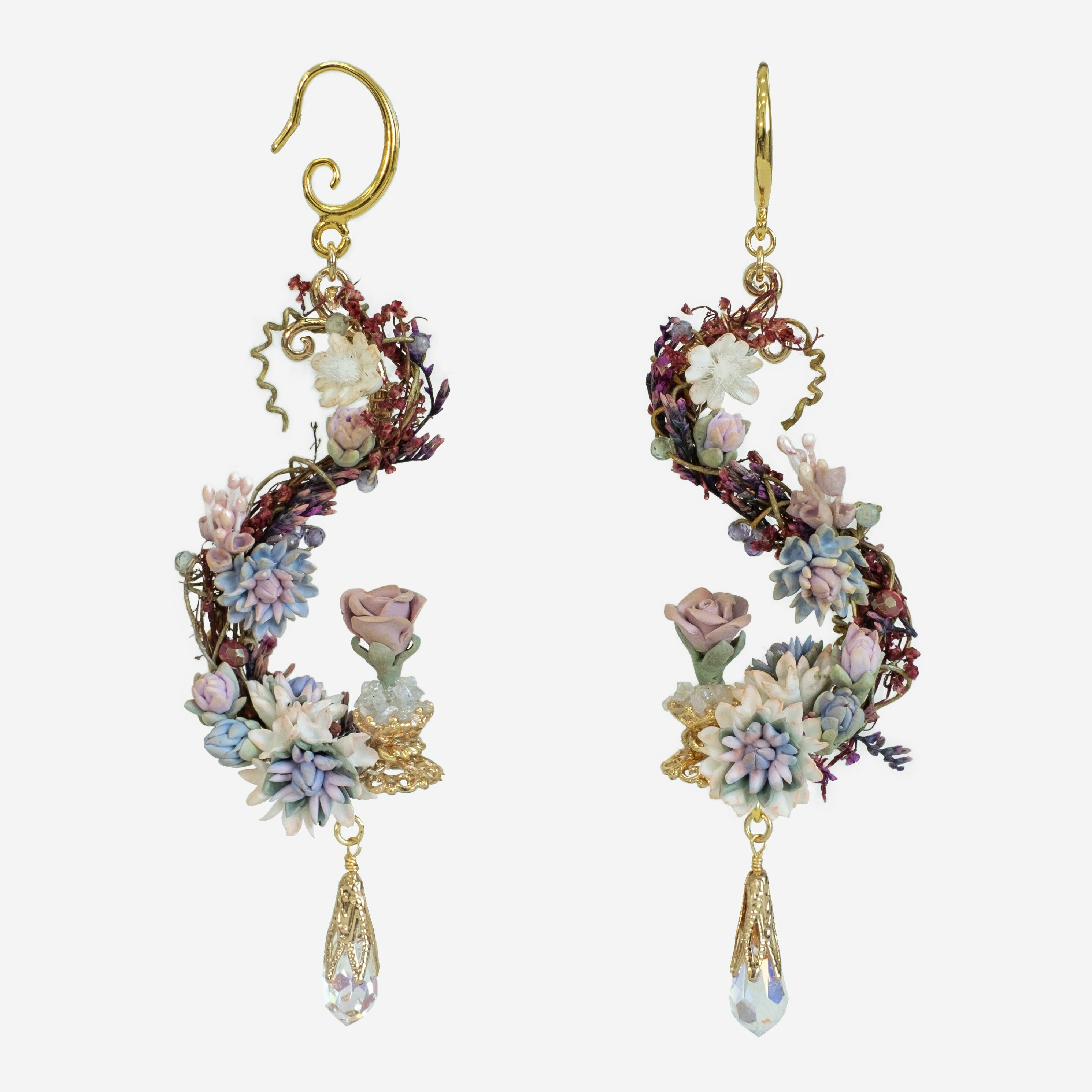 Flower of Solitude Hogarth Curve S925 Earrings