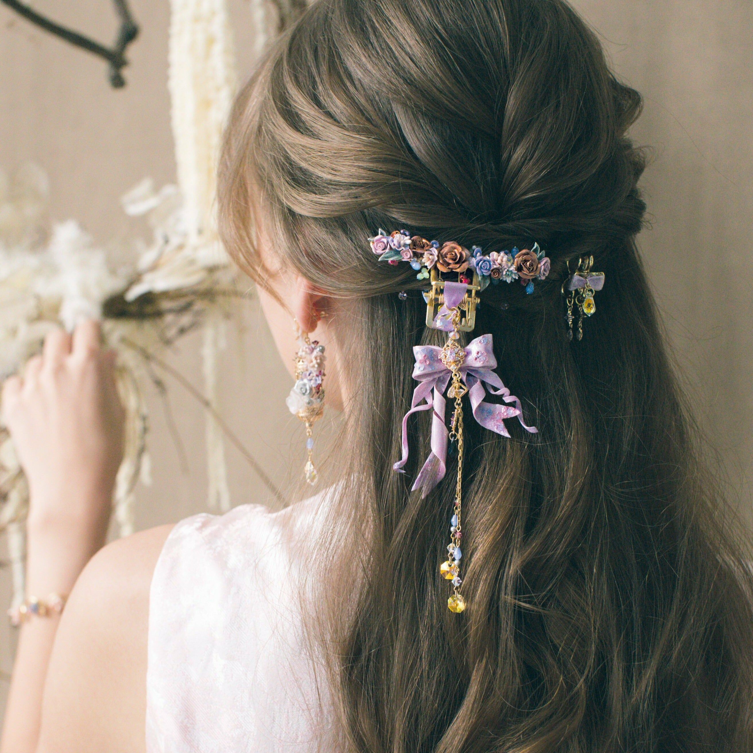 Fallen Roses Claw Clip Set