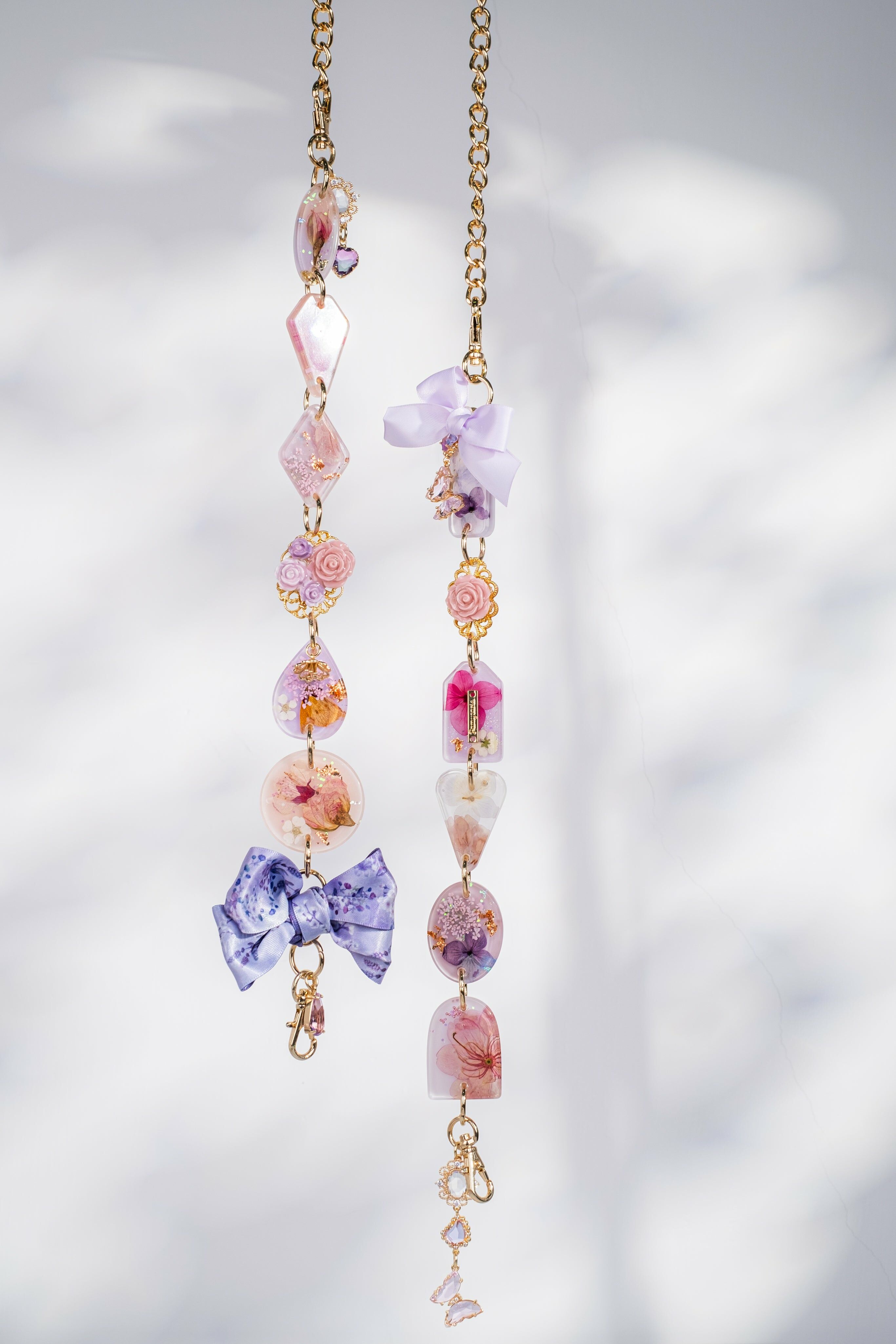 Sakura Oshibana Resin Crossbody Phone Strap