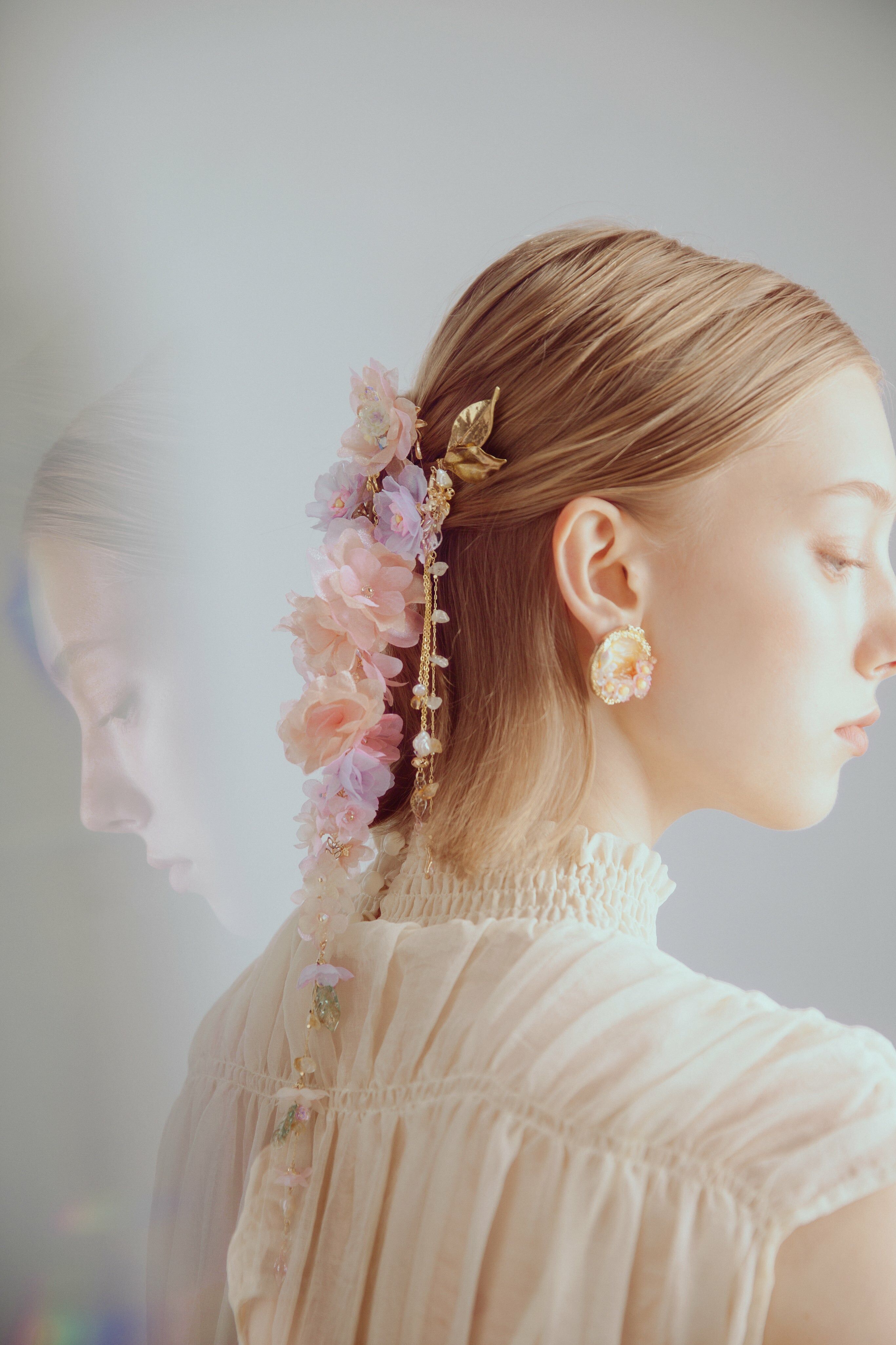 Lake Reflections Lotus Tassel Hair Pins Set