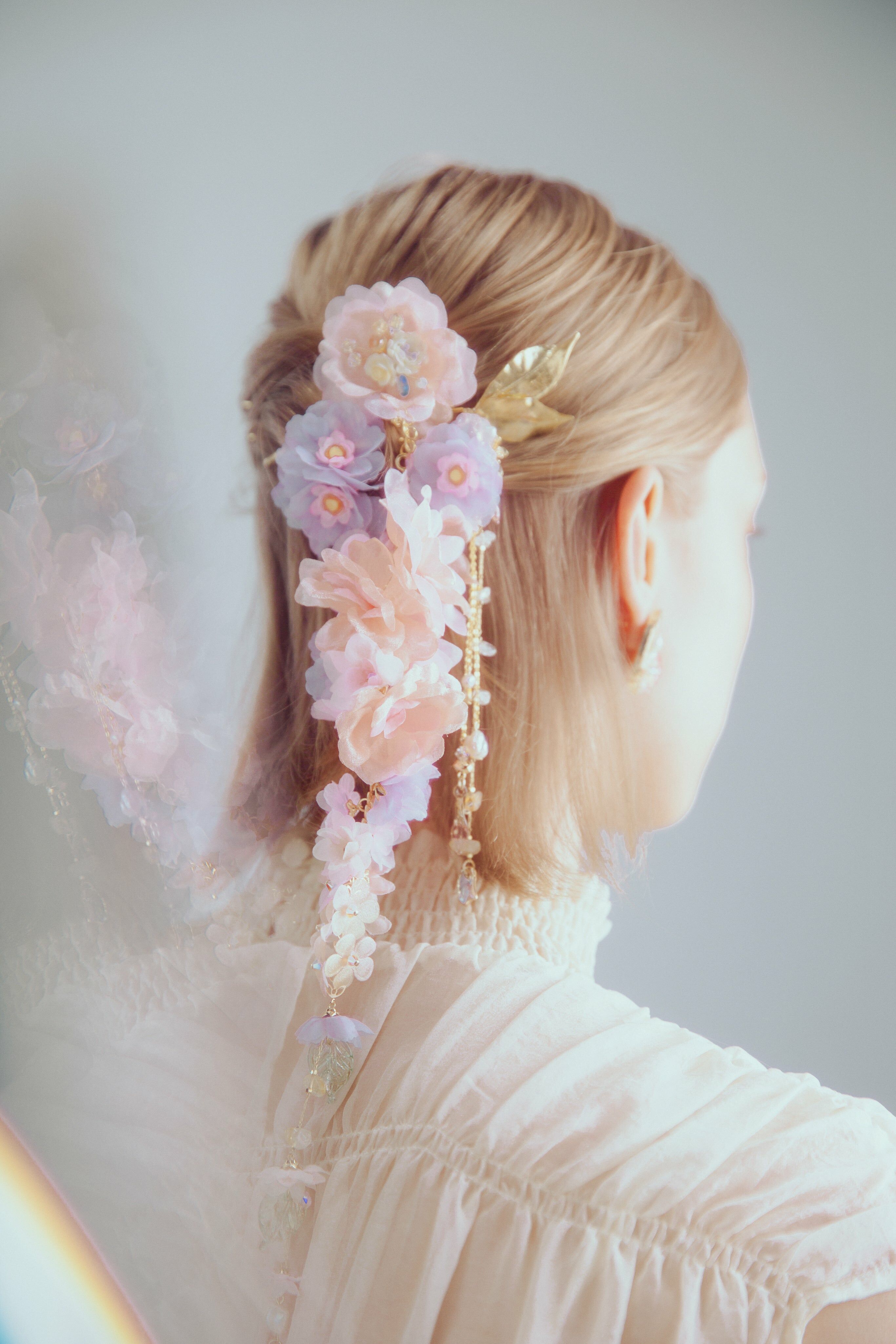 Lake Reflections Lotus Tassel Hair Pins Set