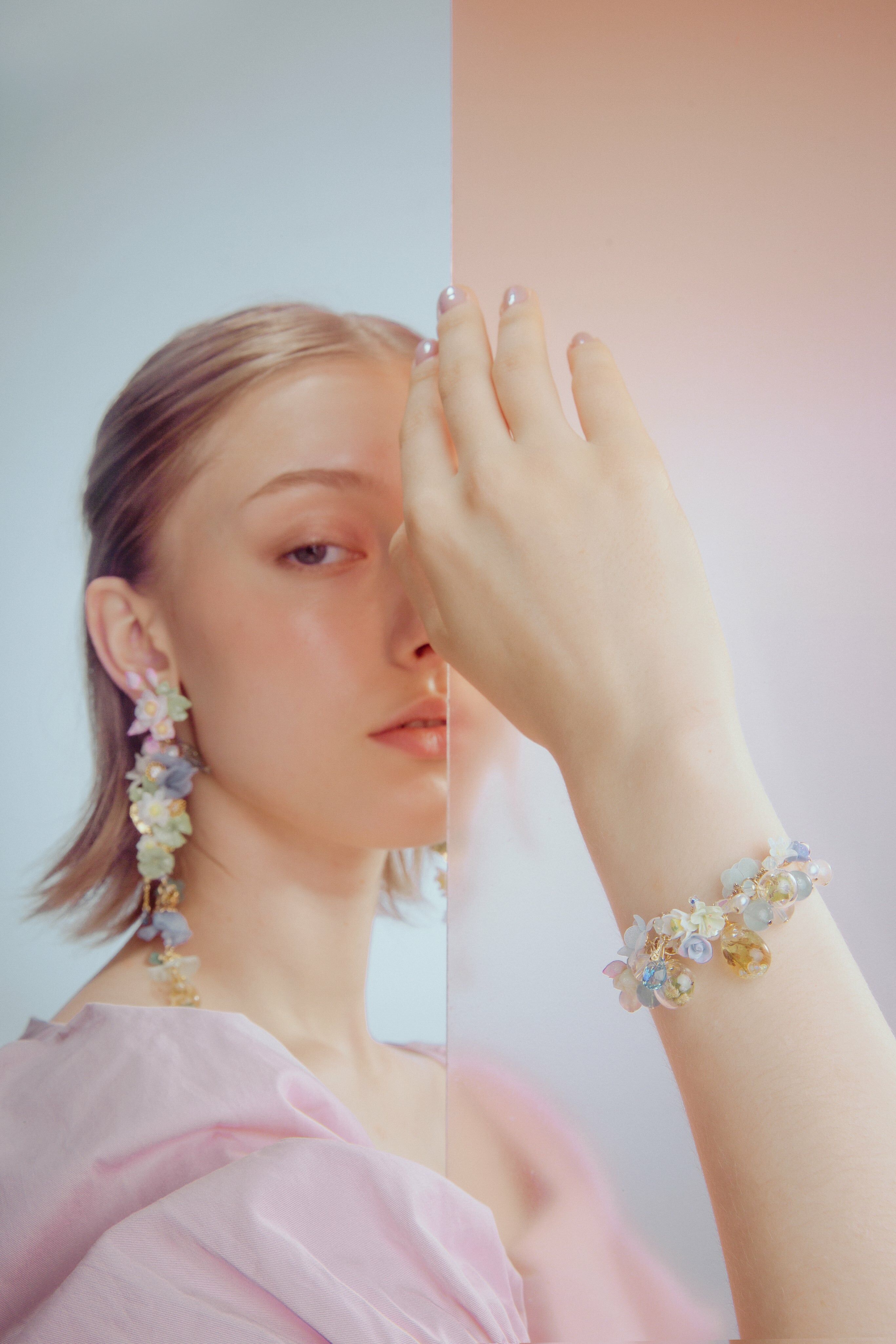 Secluded Lotus Lake Chunky Charms Bangle