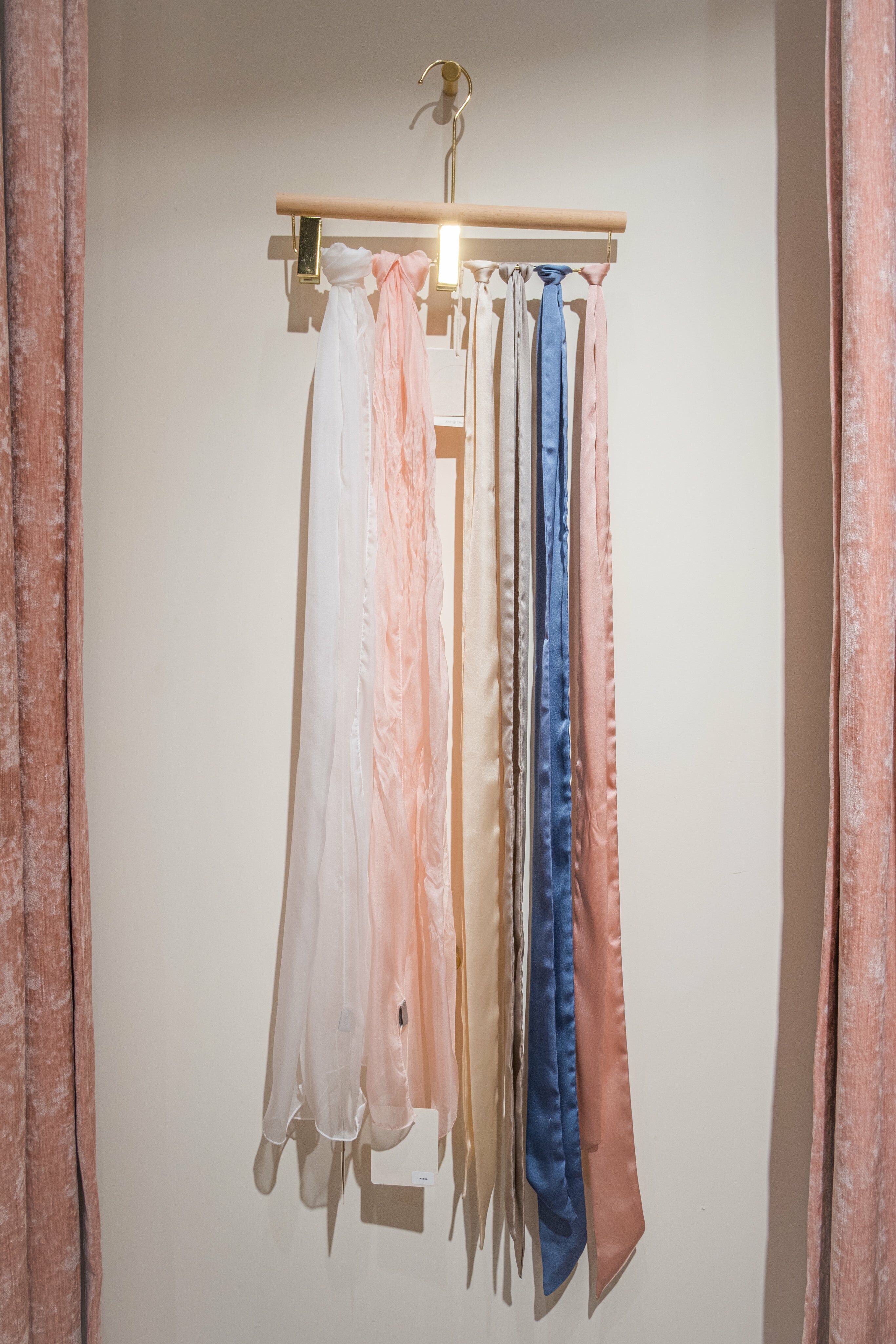 Ultrasoft Silk Scarf (Coral/Pure White/Black/Khaki)