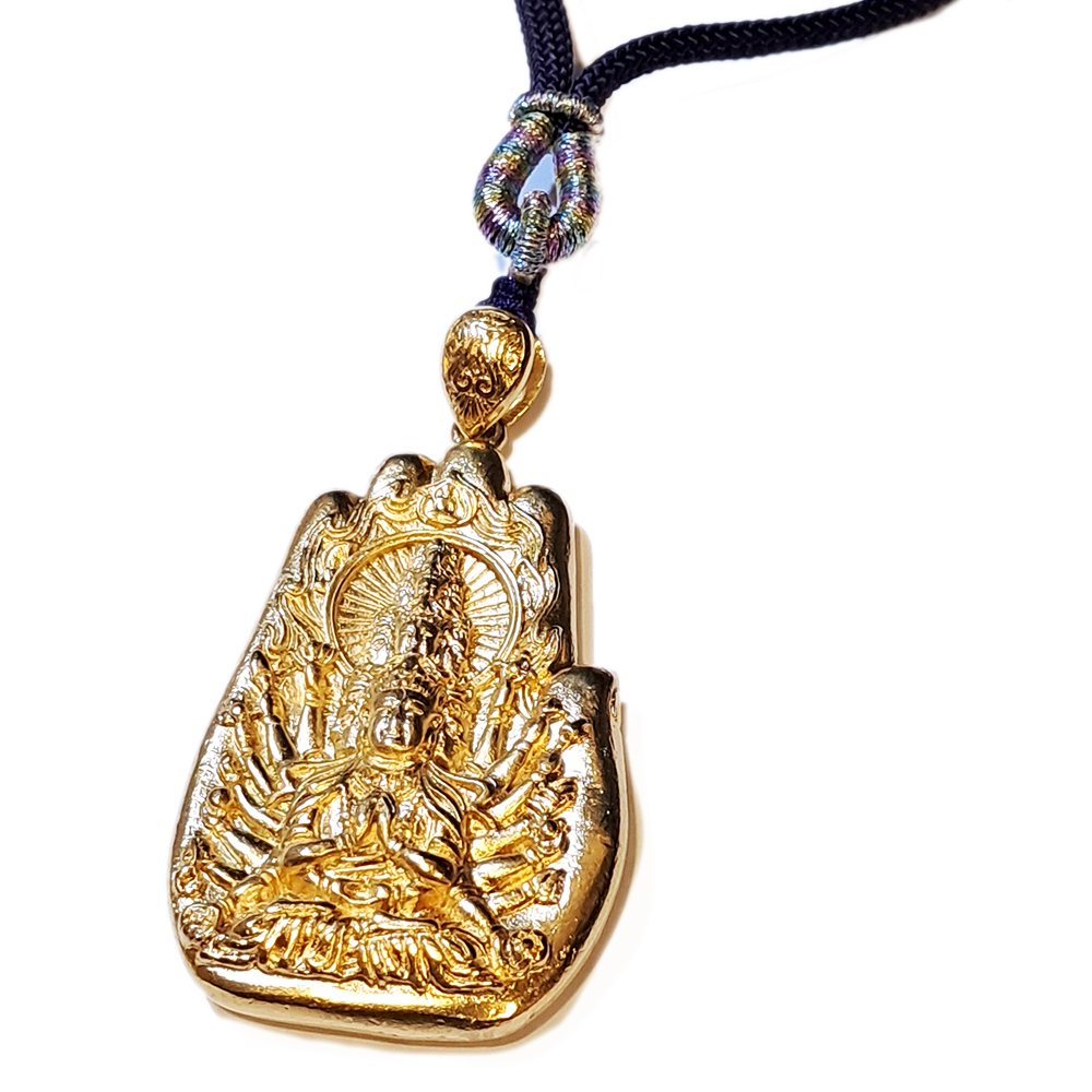 千手觀音 沙金 墜飾【十方】151115