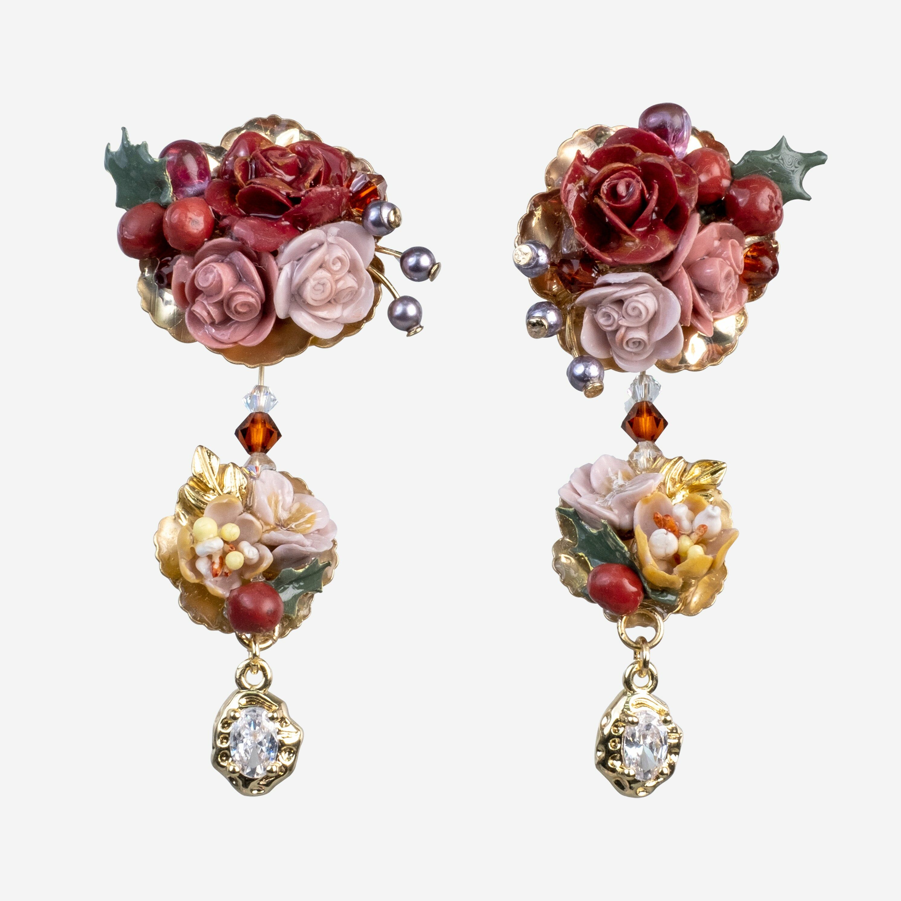 Merry Winter Berries Bonbon Earrings