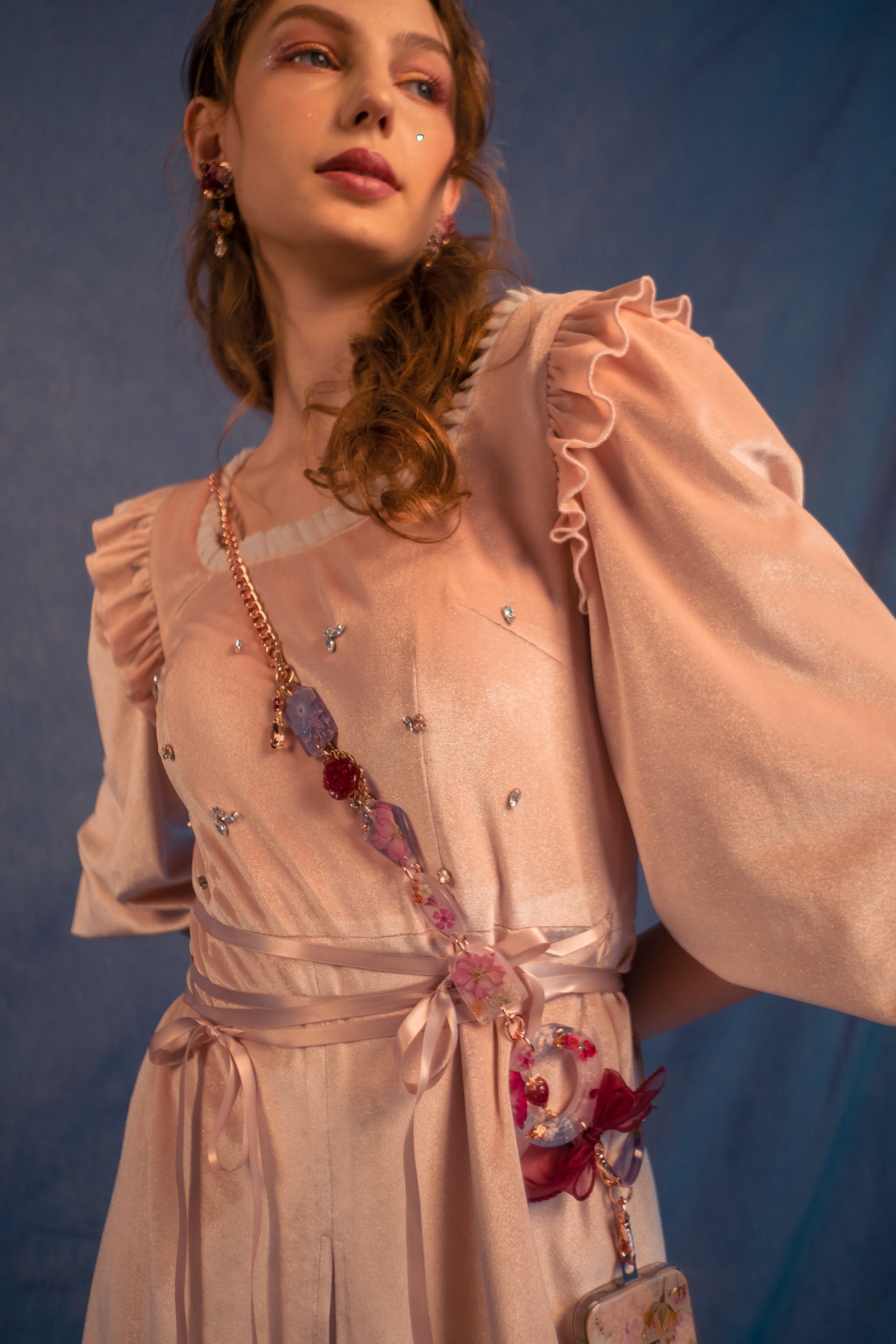 Rambling in the Rosie Clouds Crossbody Phone Strap