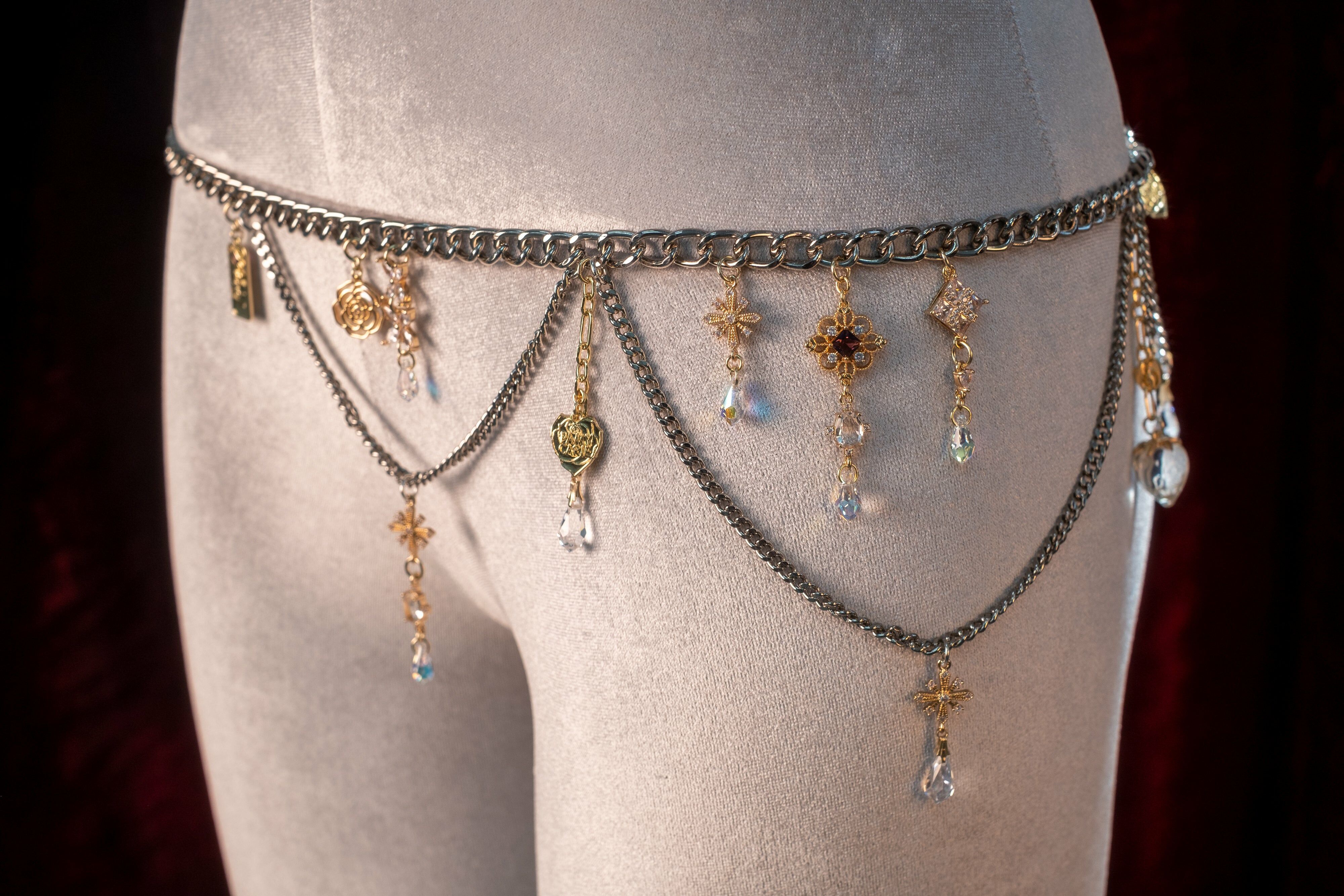 Display of Femininity Sonata Diamante Waist Chain