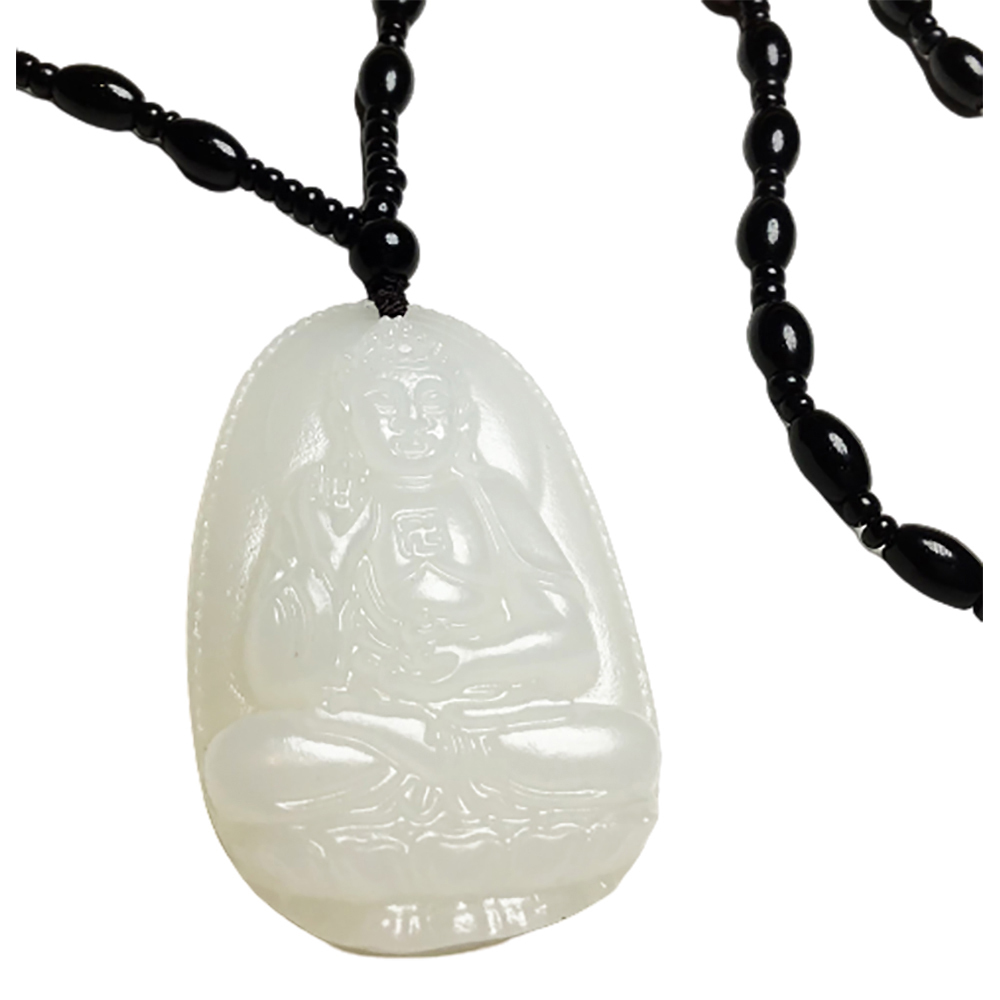 彌陀白玉+黑玉髓項鍊【十方】150274