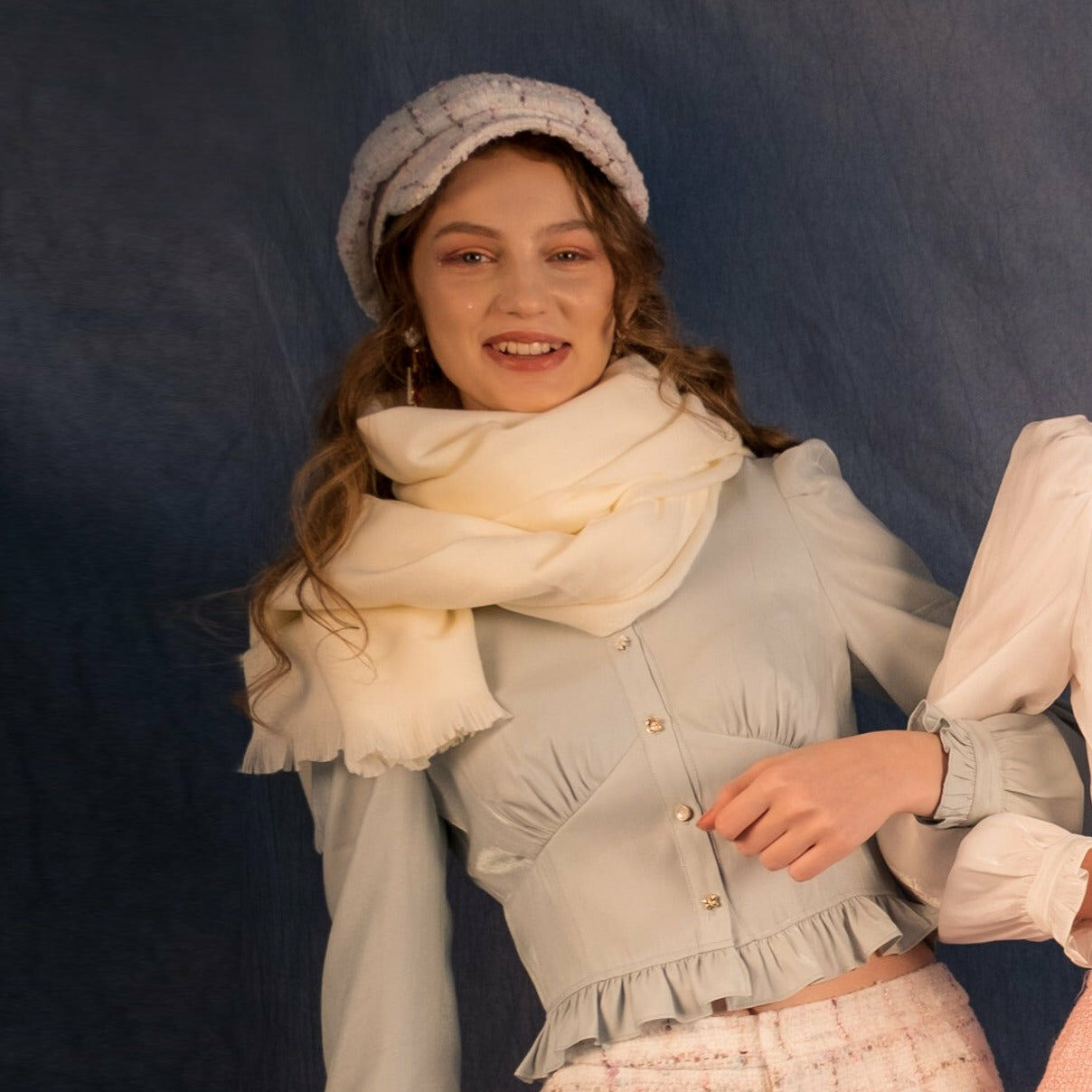 Ultrasoft Wool Scarf (Cream/Khaki/Coral/Grey)