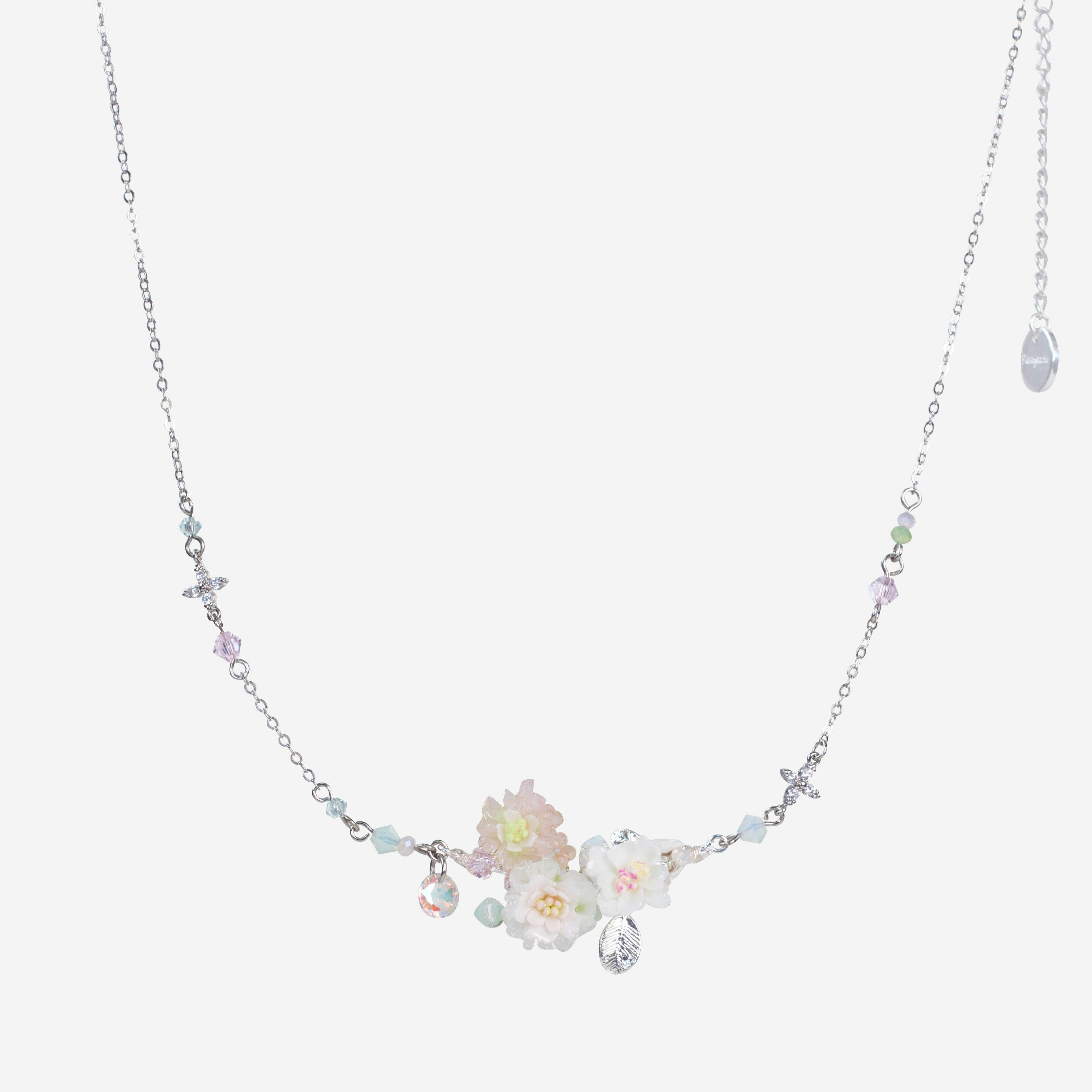 Pause and Suspense Mini Sakura Bouquet Collar Necklace