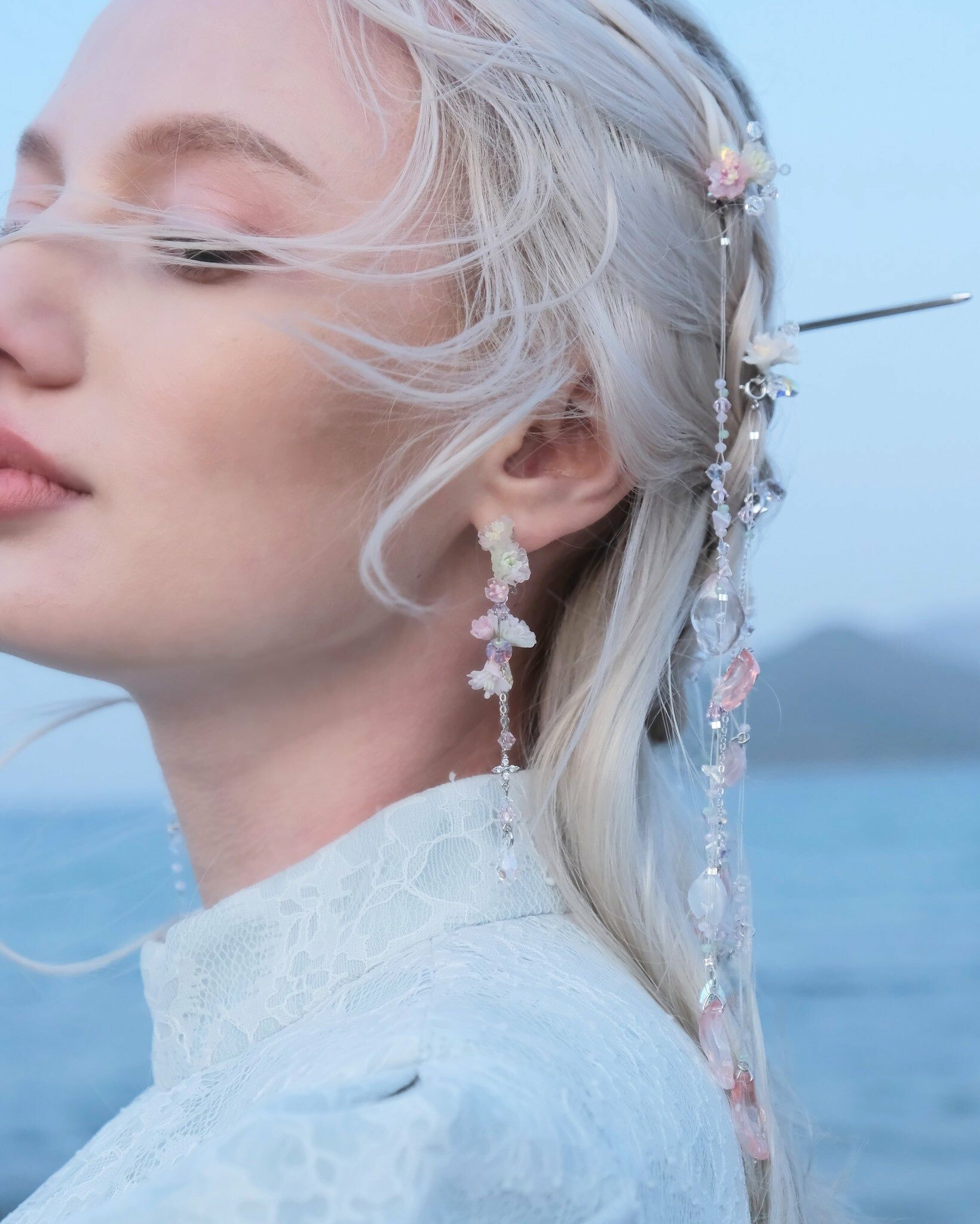 Subtlety of Metaphors Sakura Riddle Earrings